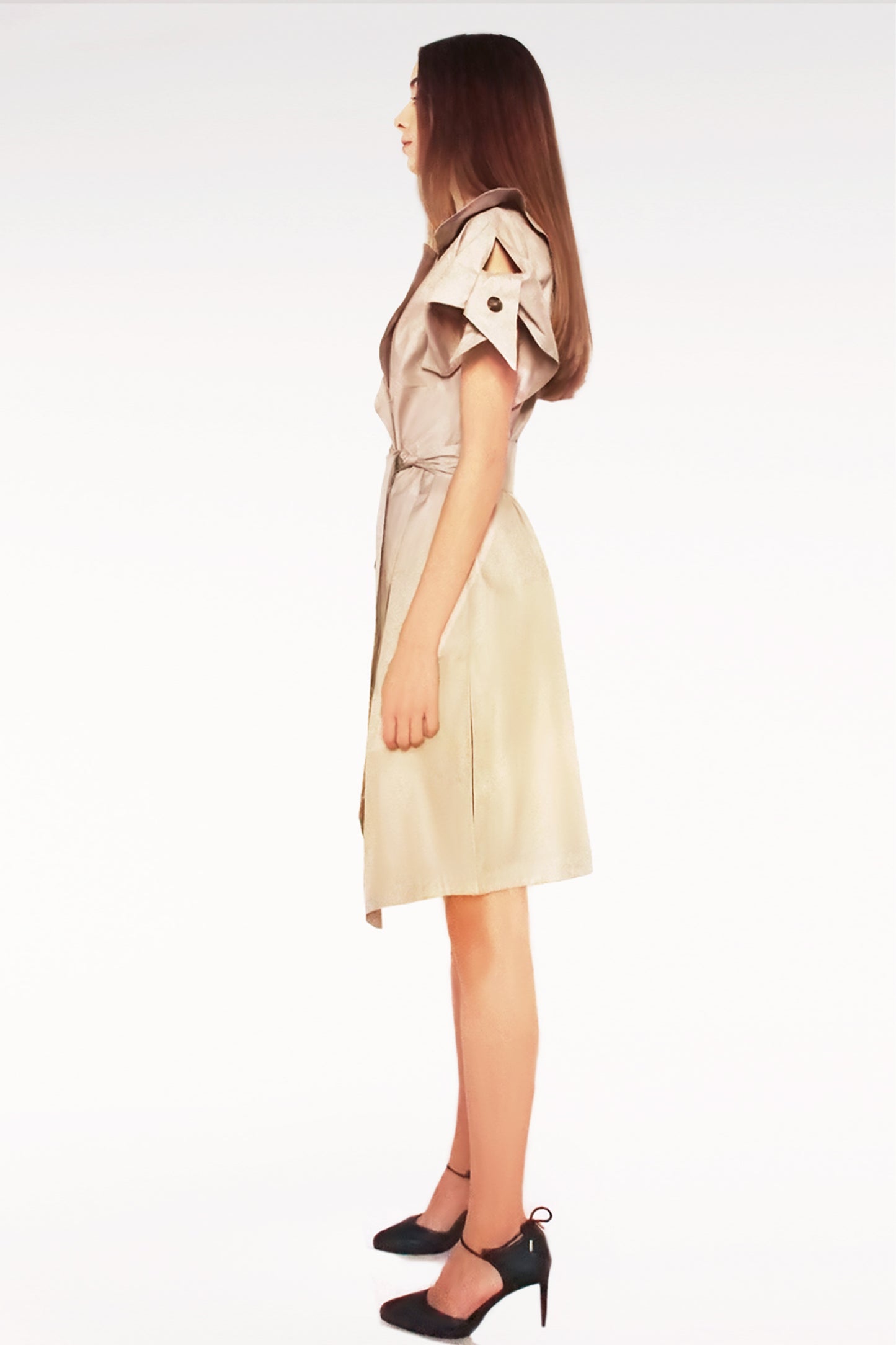 Origami Cotton Tailored Dress