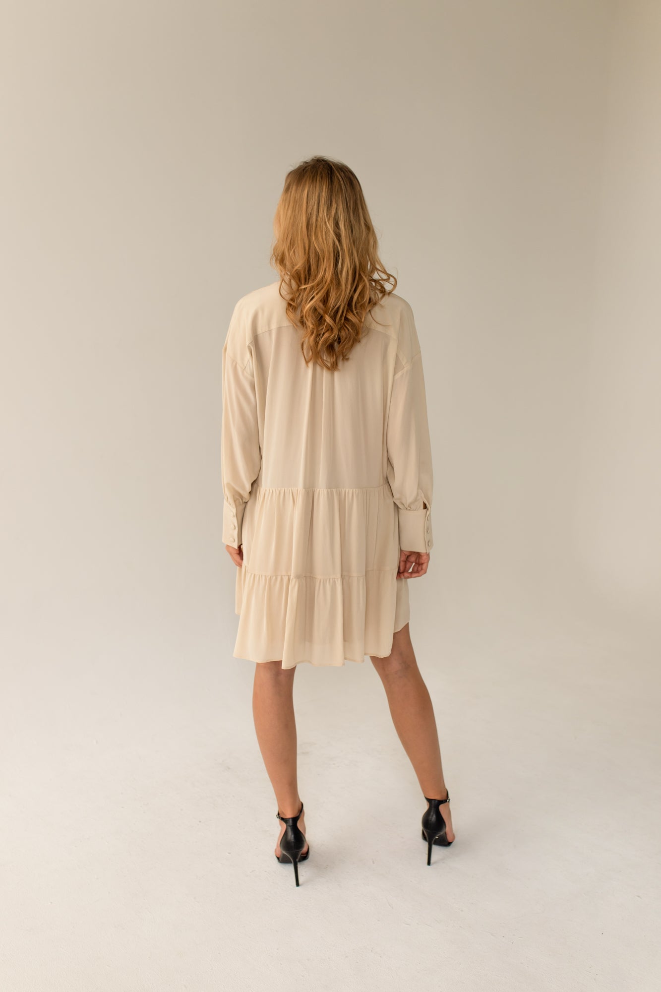 Light Beige Silk Dress