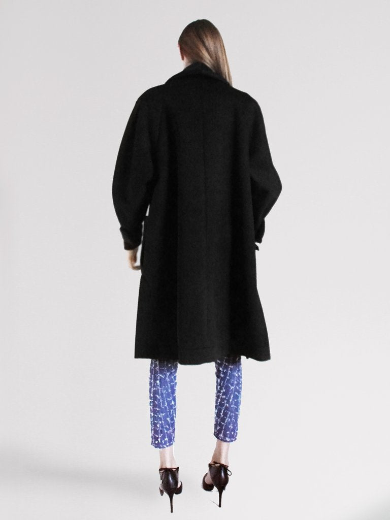 Unisex Origami Triangle Shoulder Wool Coat