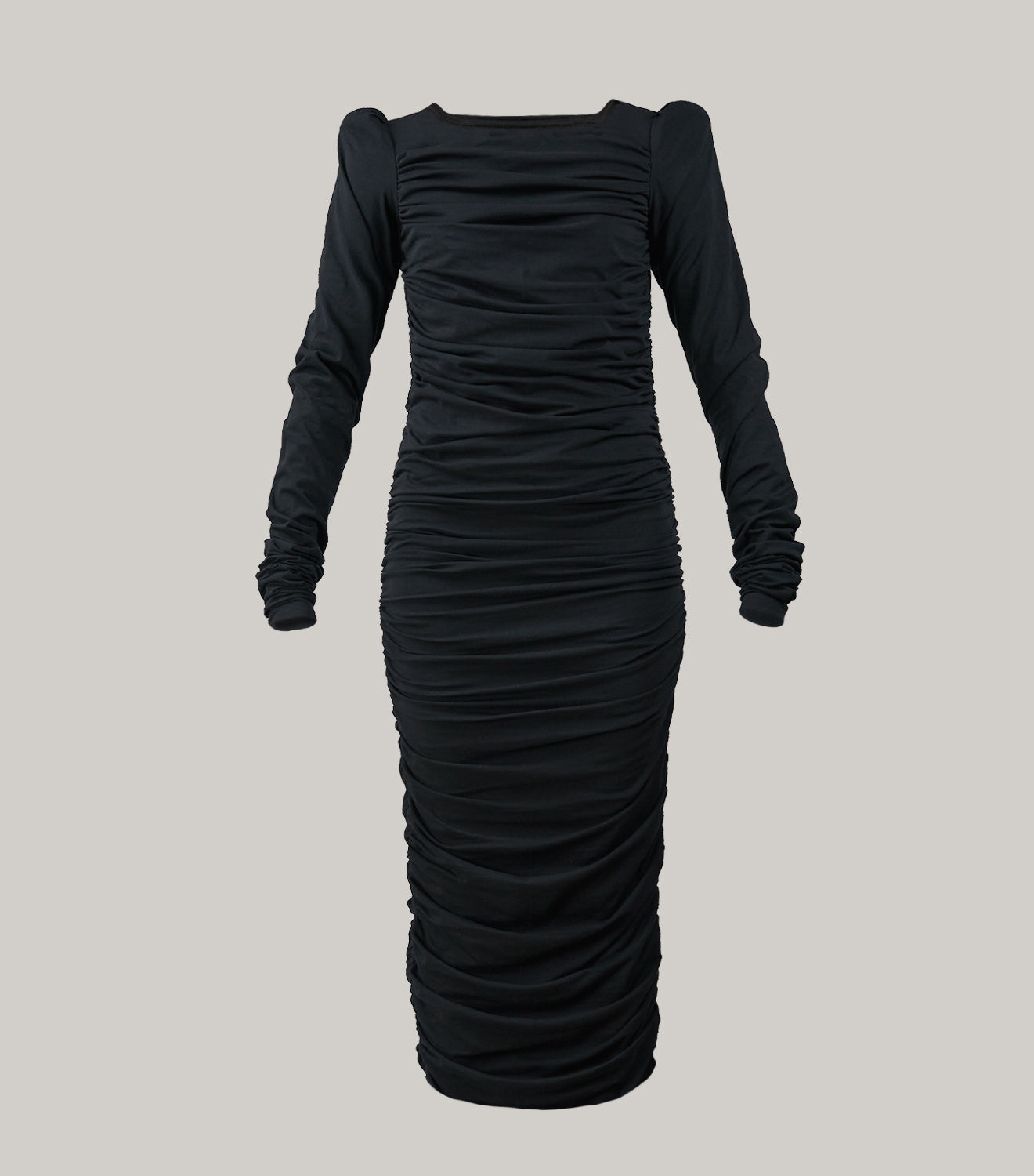 "Bio-Nyx" Draped Organic Cotton Dress