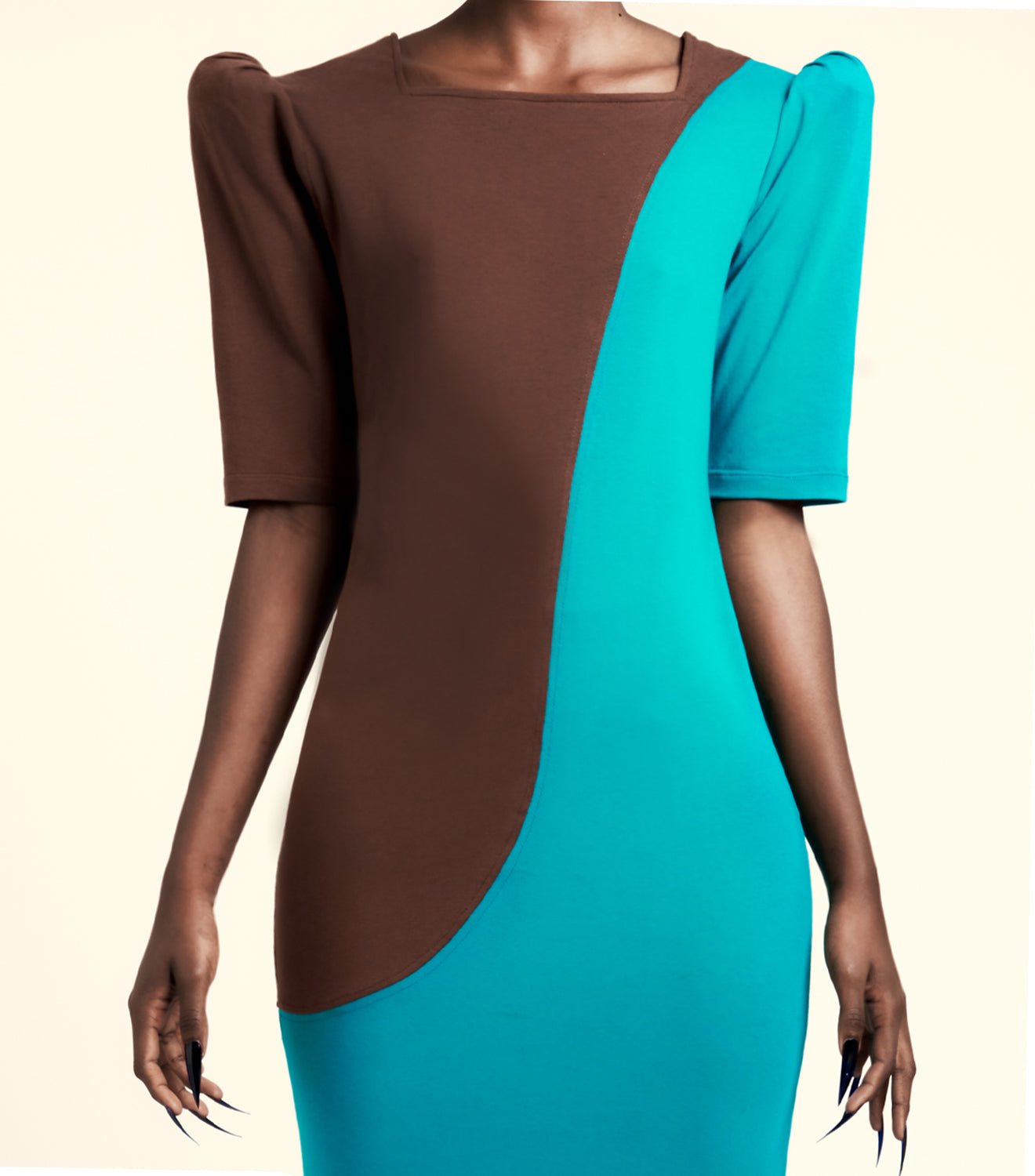 "Bio-Plutonia" Organic Cotton Sheath Dress