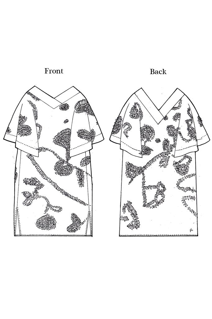 Cotton Caftan With Embroidery