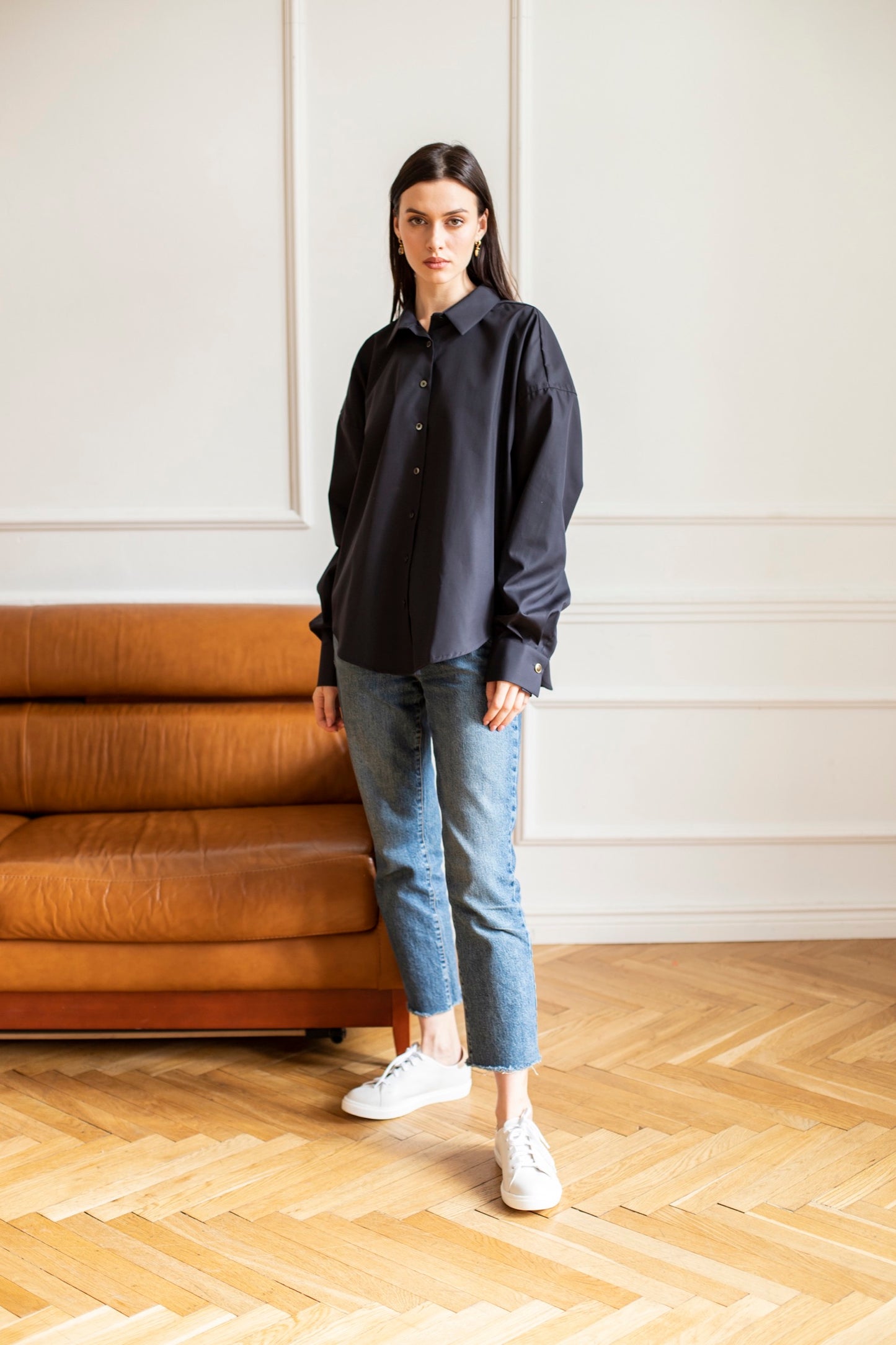 Classic Oversize Black Shirt