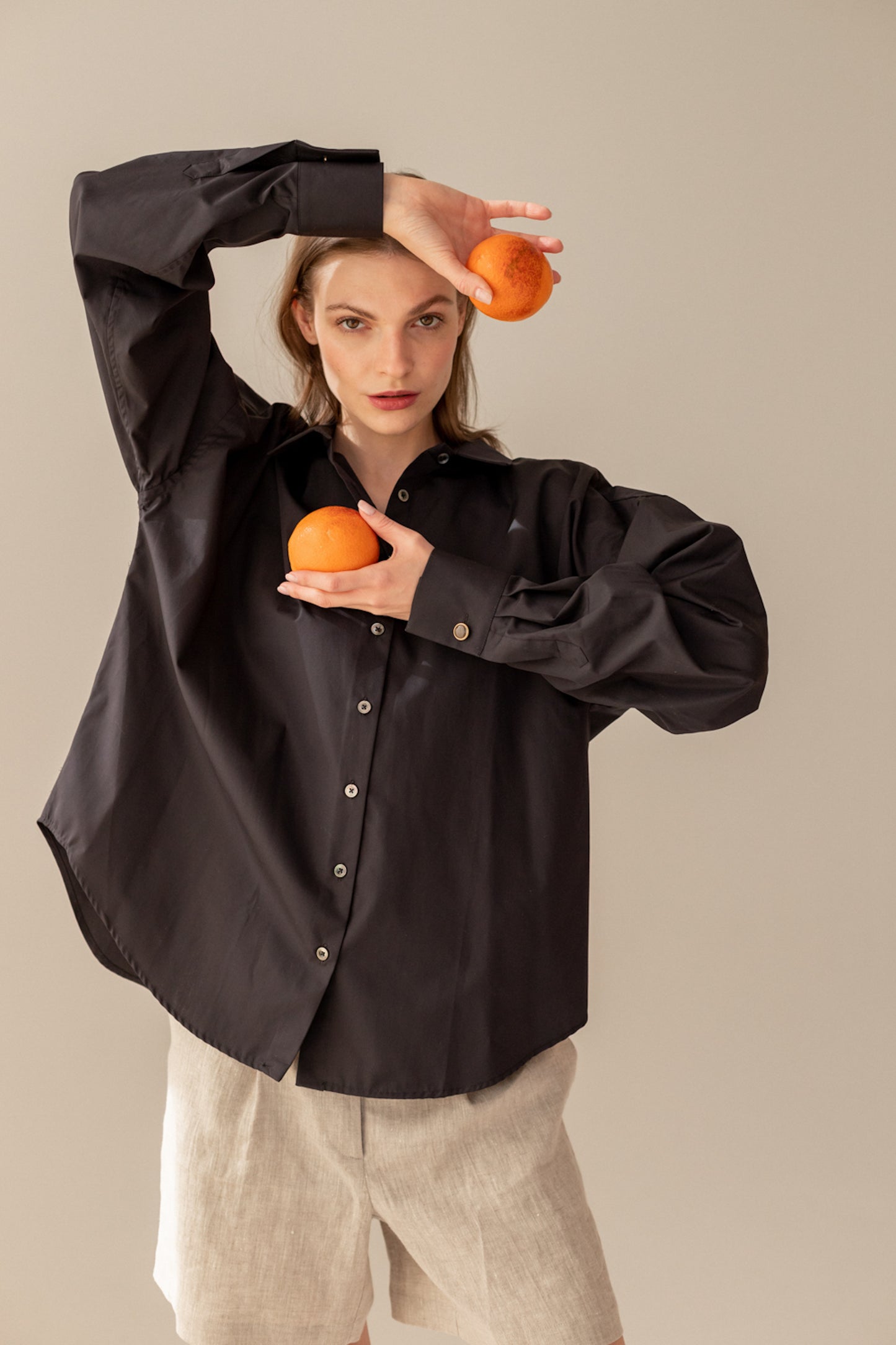 Classic Oversize Black Shirt