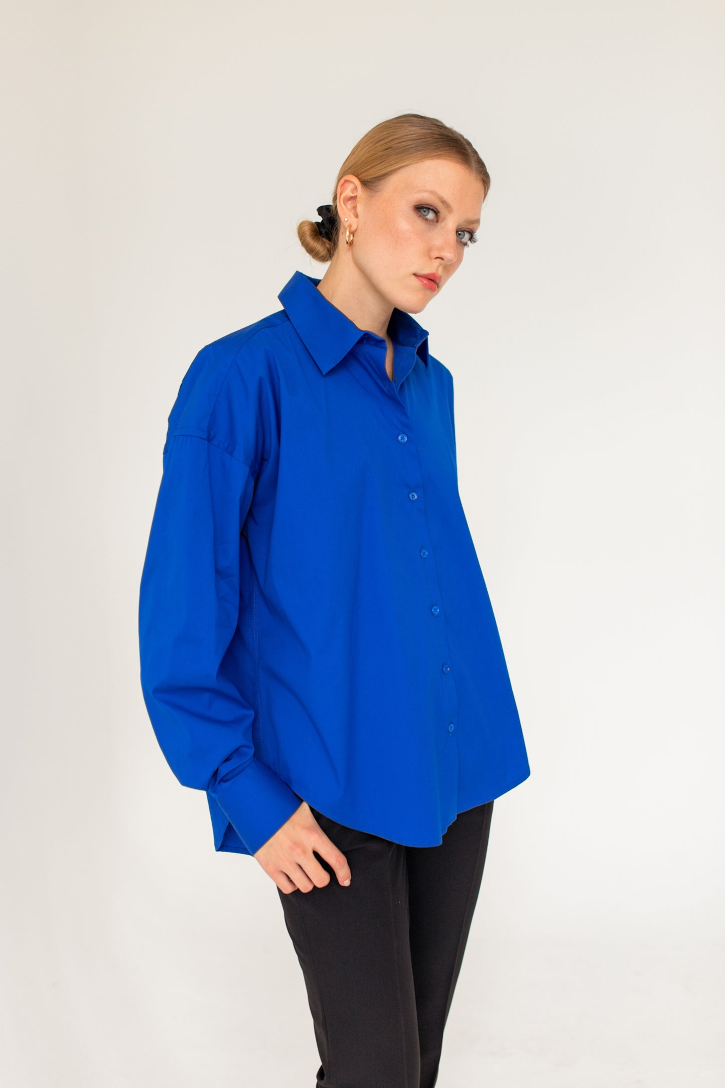 Classic Oversized Sapphire Shirt