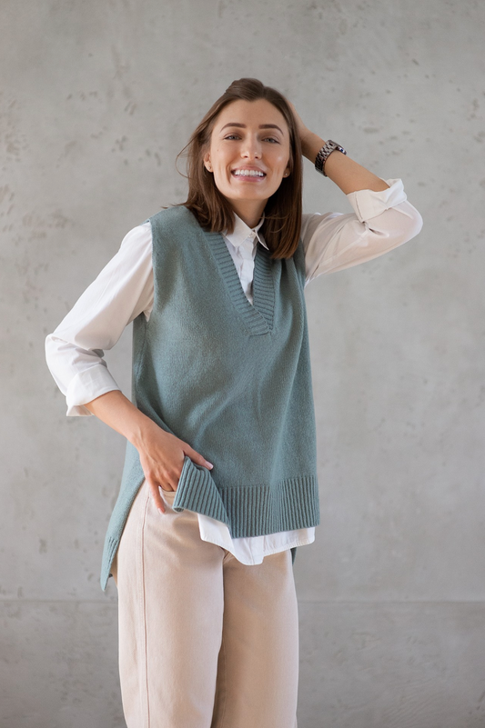Classic Oversized Wool Vest
