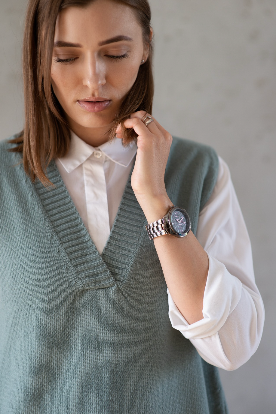 Classic Oversized Wool Vest