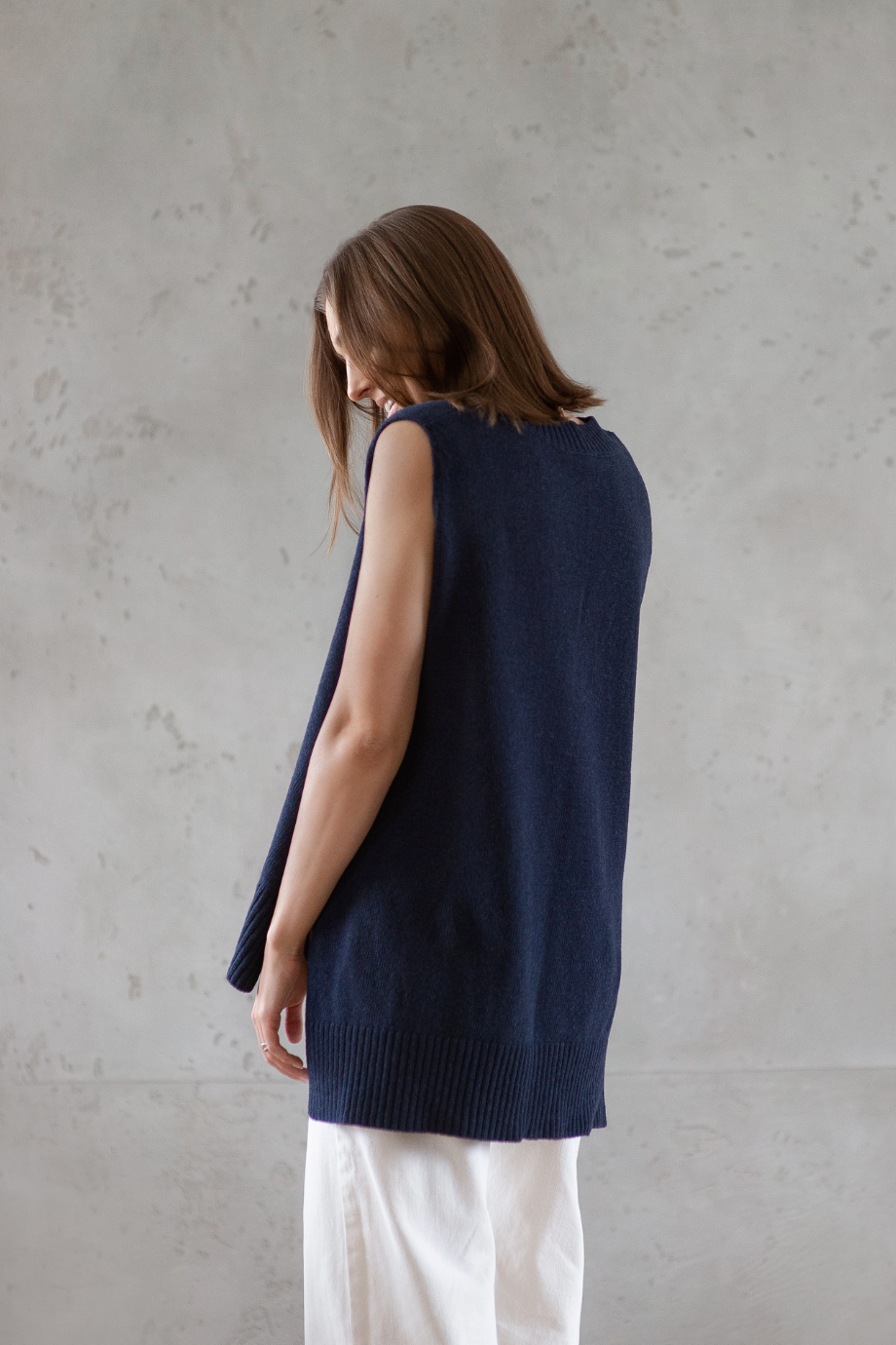 Classic Oversized Wool Vest