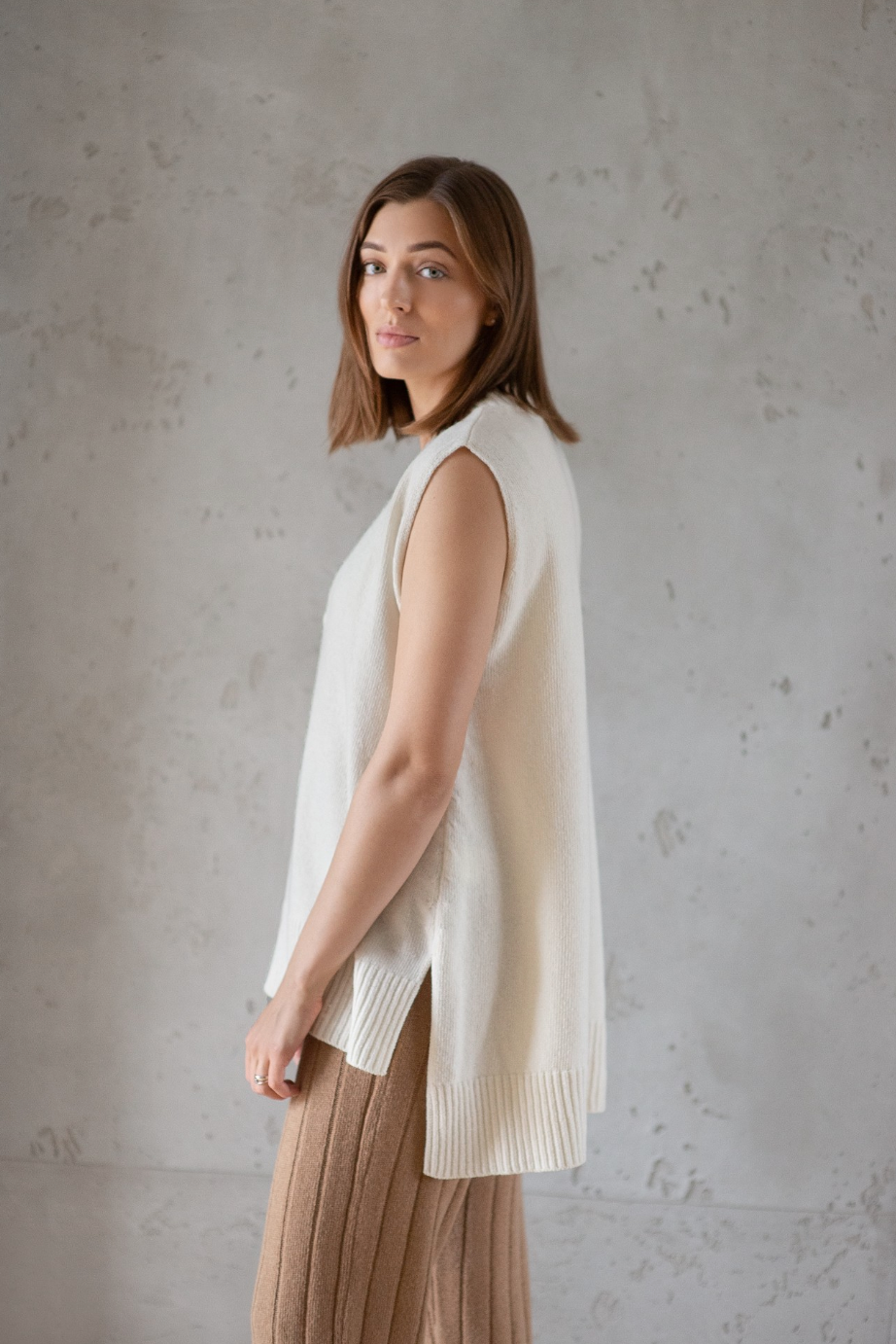 Classic Oversized Wool Vest