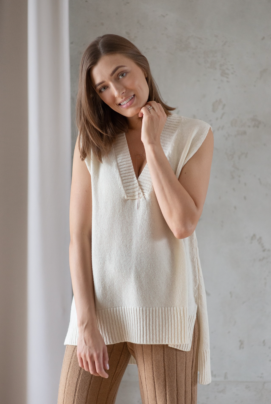 Classic Oversized Wool Vest