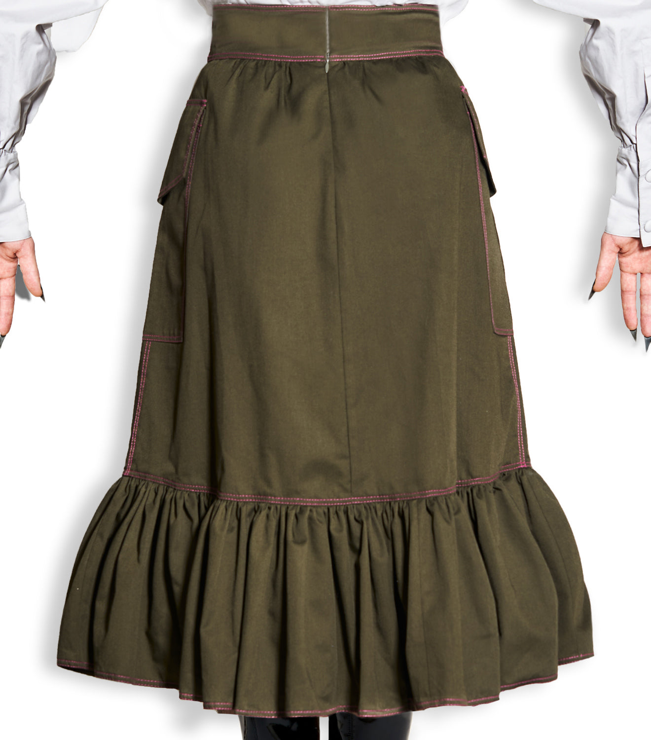 Cotton Ruffled Minerva Skirt