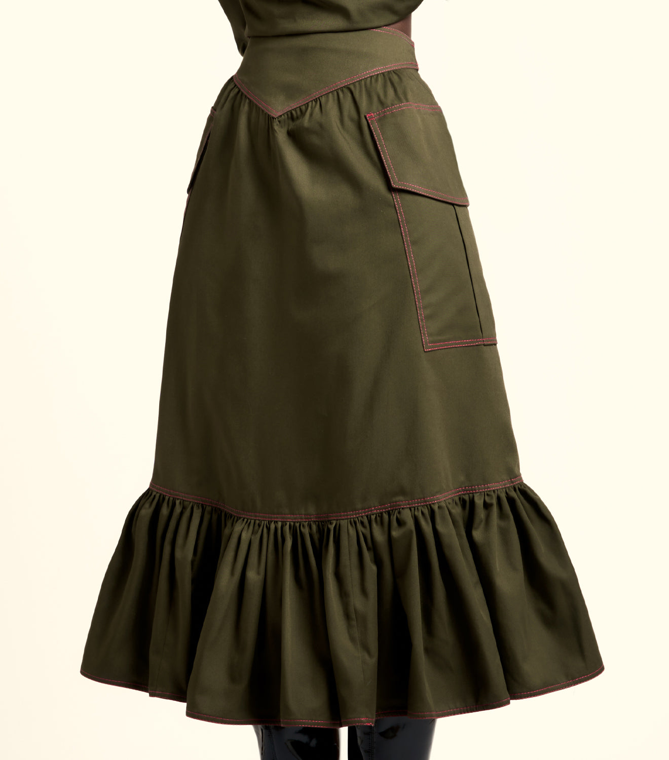Cotton Ruffled Minerva Skirt