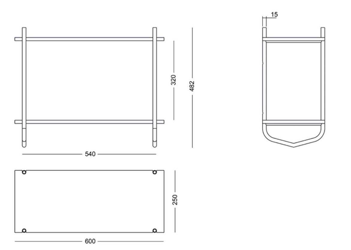 Dessus Wall Shelf by Pierre Foulonneau