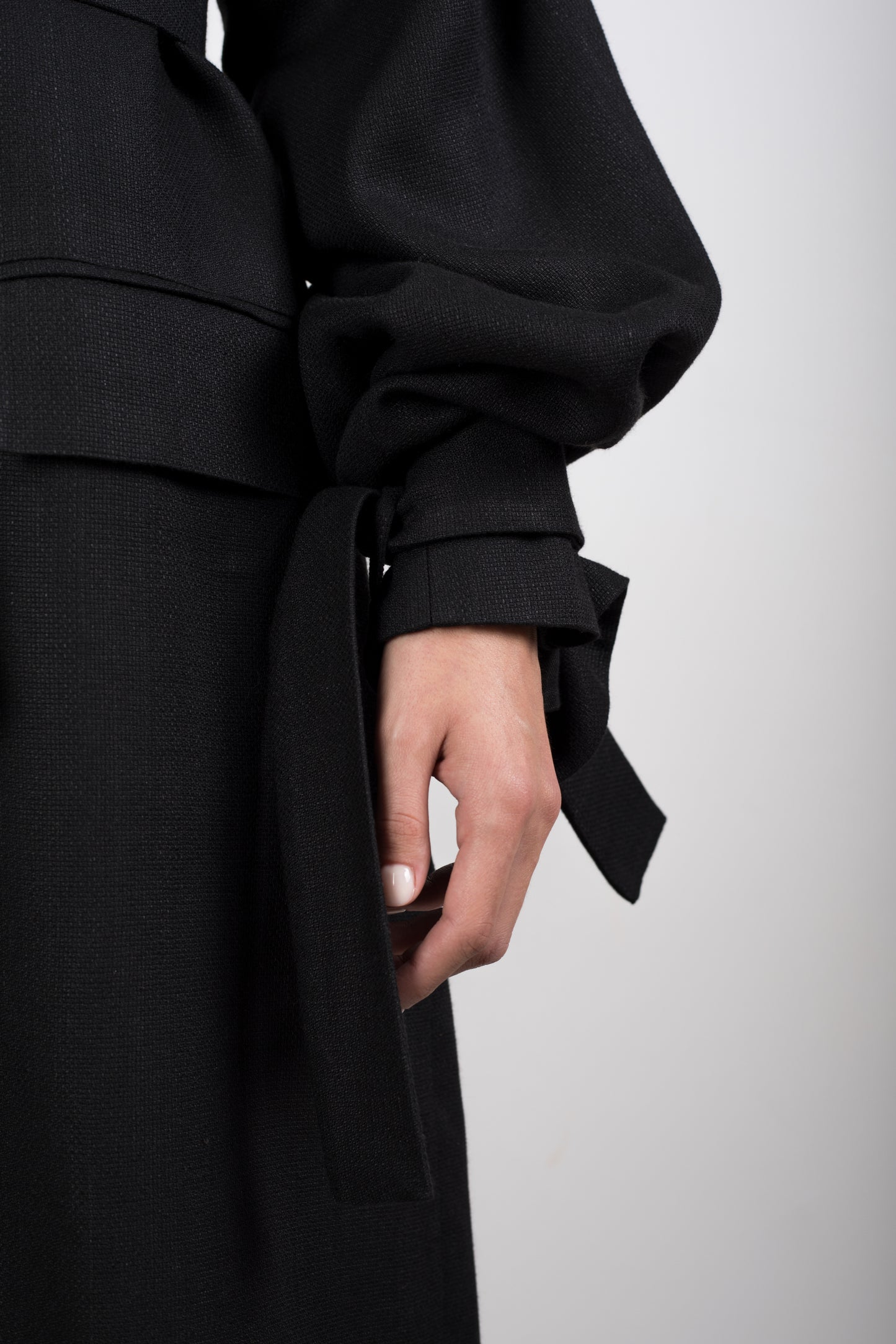 Double Collar Flax Coat Unisex