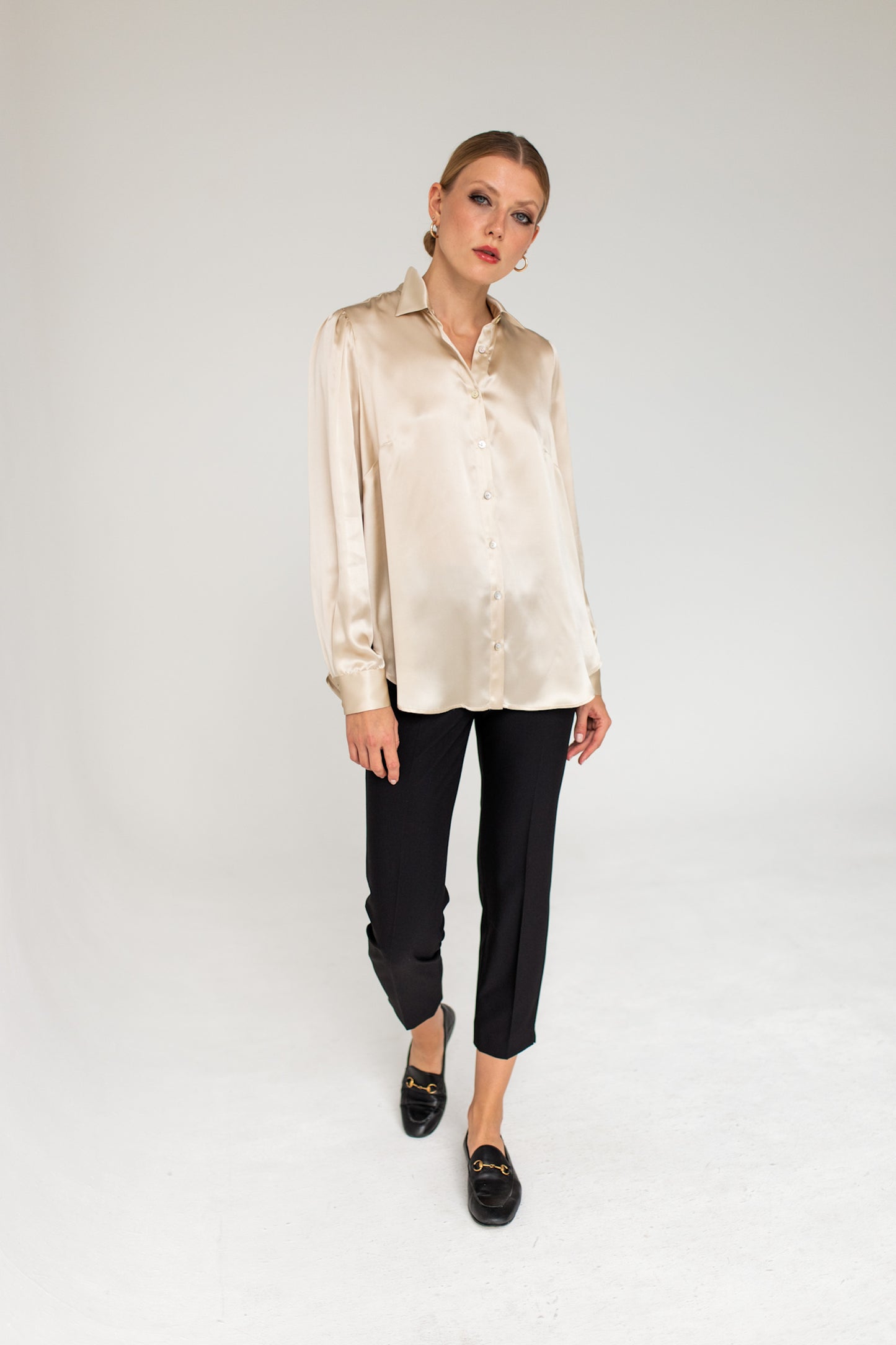 Silk Shirt - Light Beige