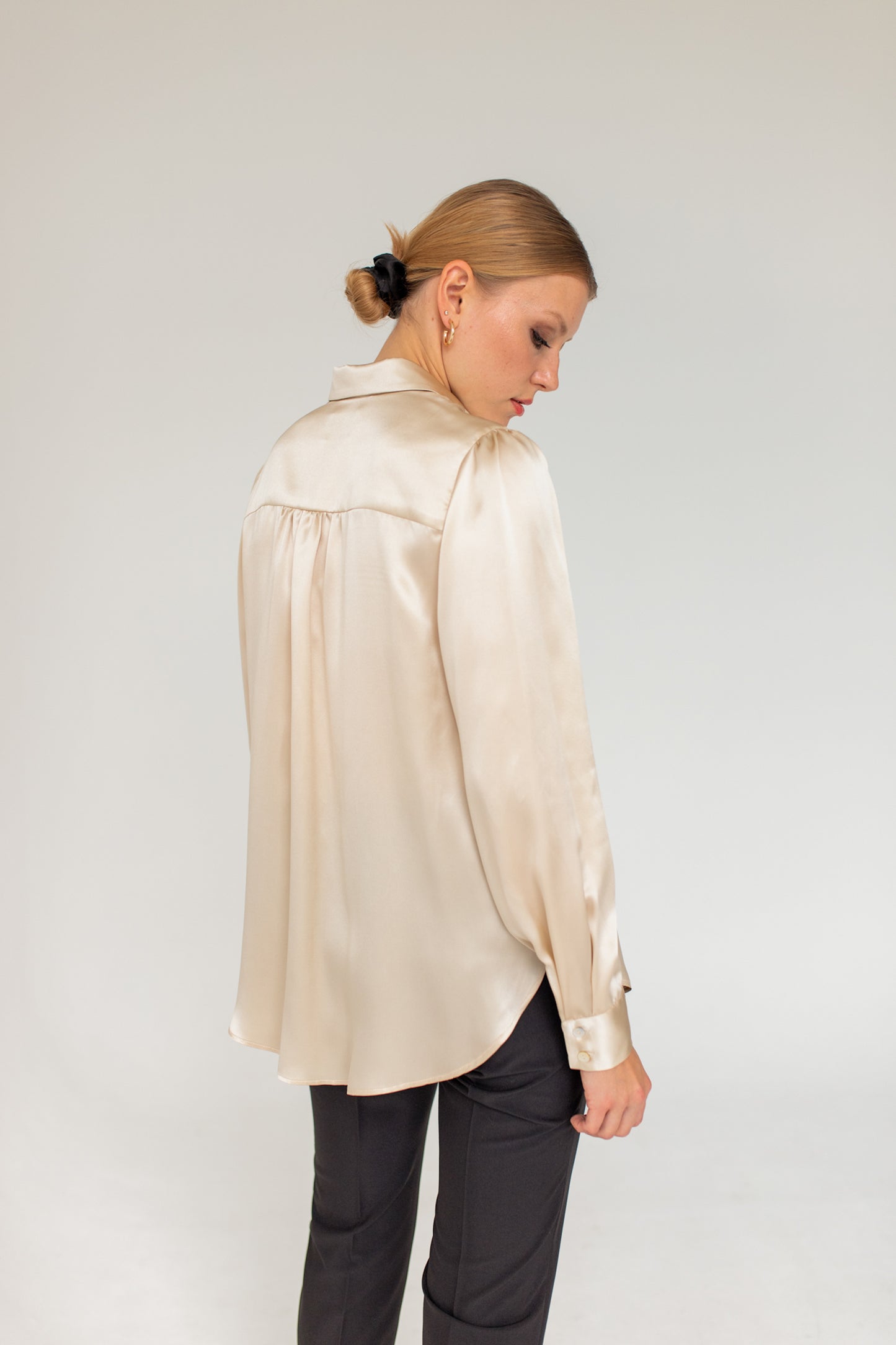 Silk Shirt - Light Beige