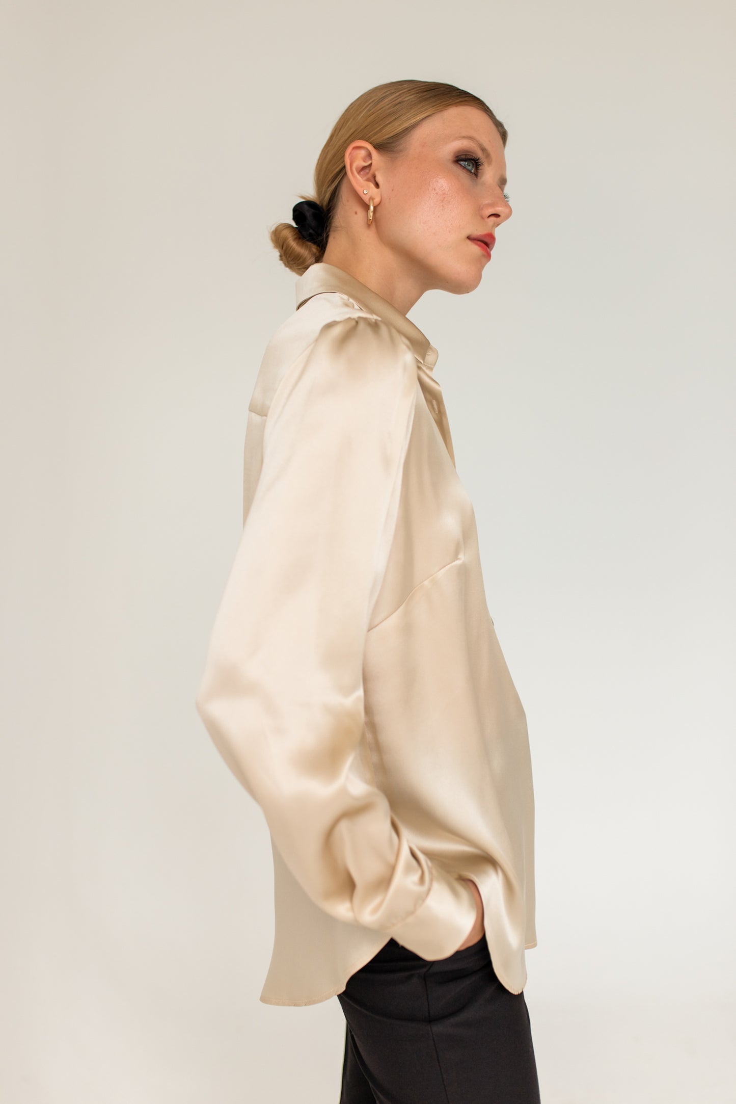 Silk Shirt - Light Beige