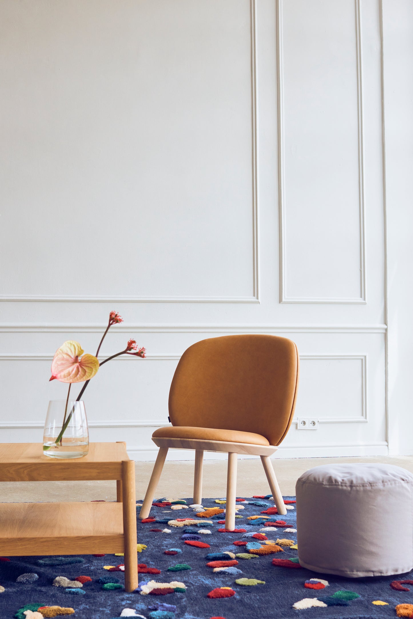 Naïve Low Chair Vintage Cognac Leather
