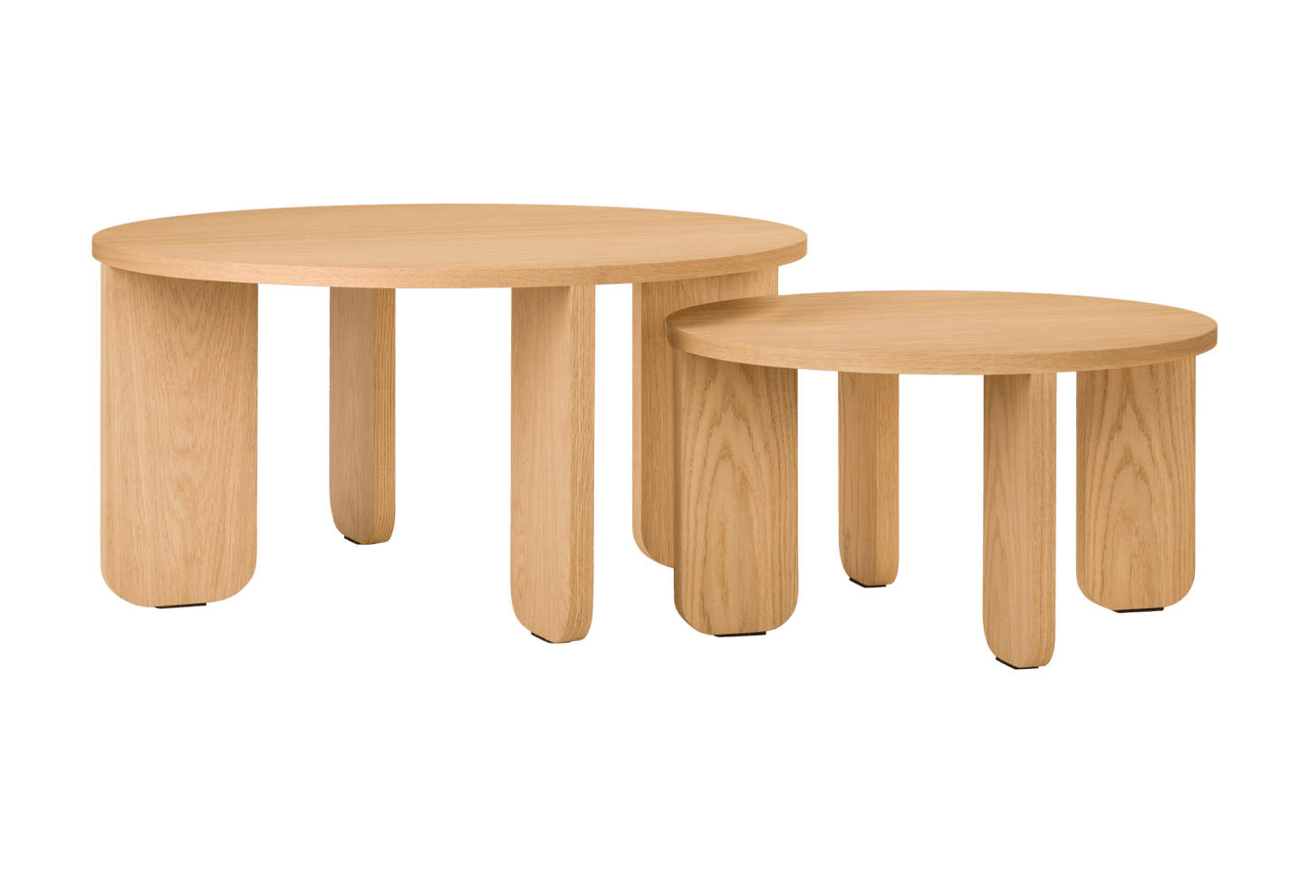 Kuvu Oak Coffee Table - Nest of Tables