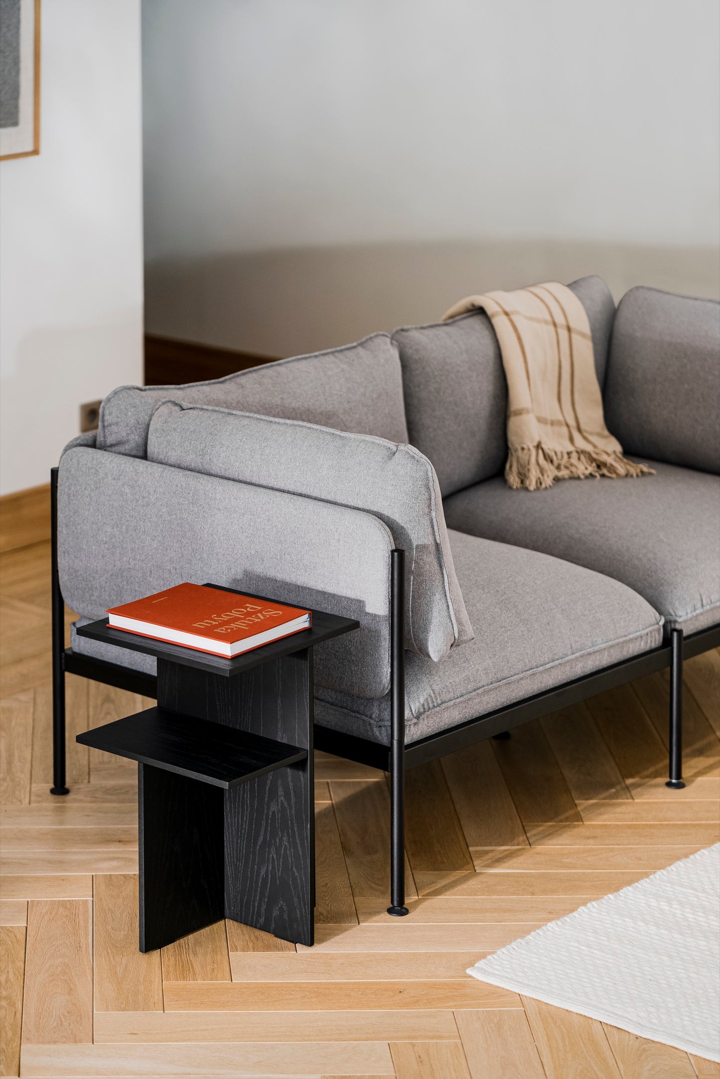 Atik Bedside Table Oak