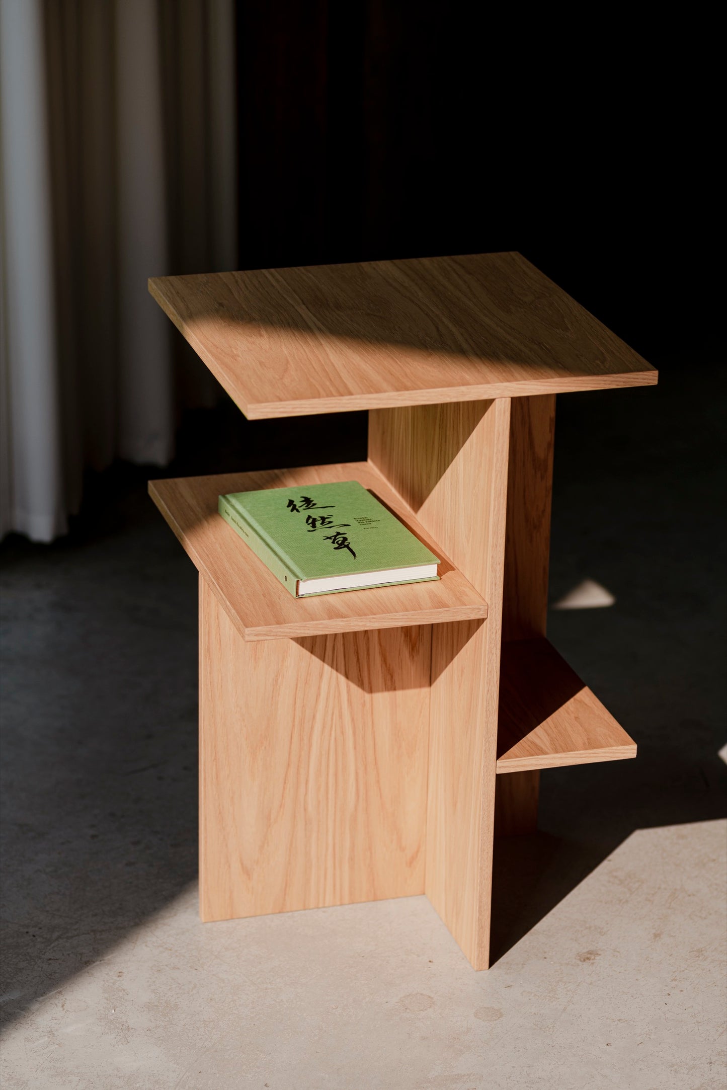 Atik Bedside Table Oak