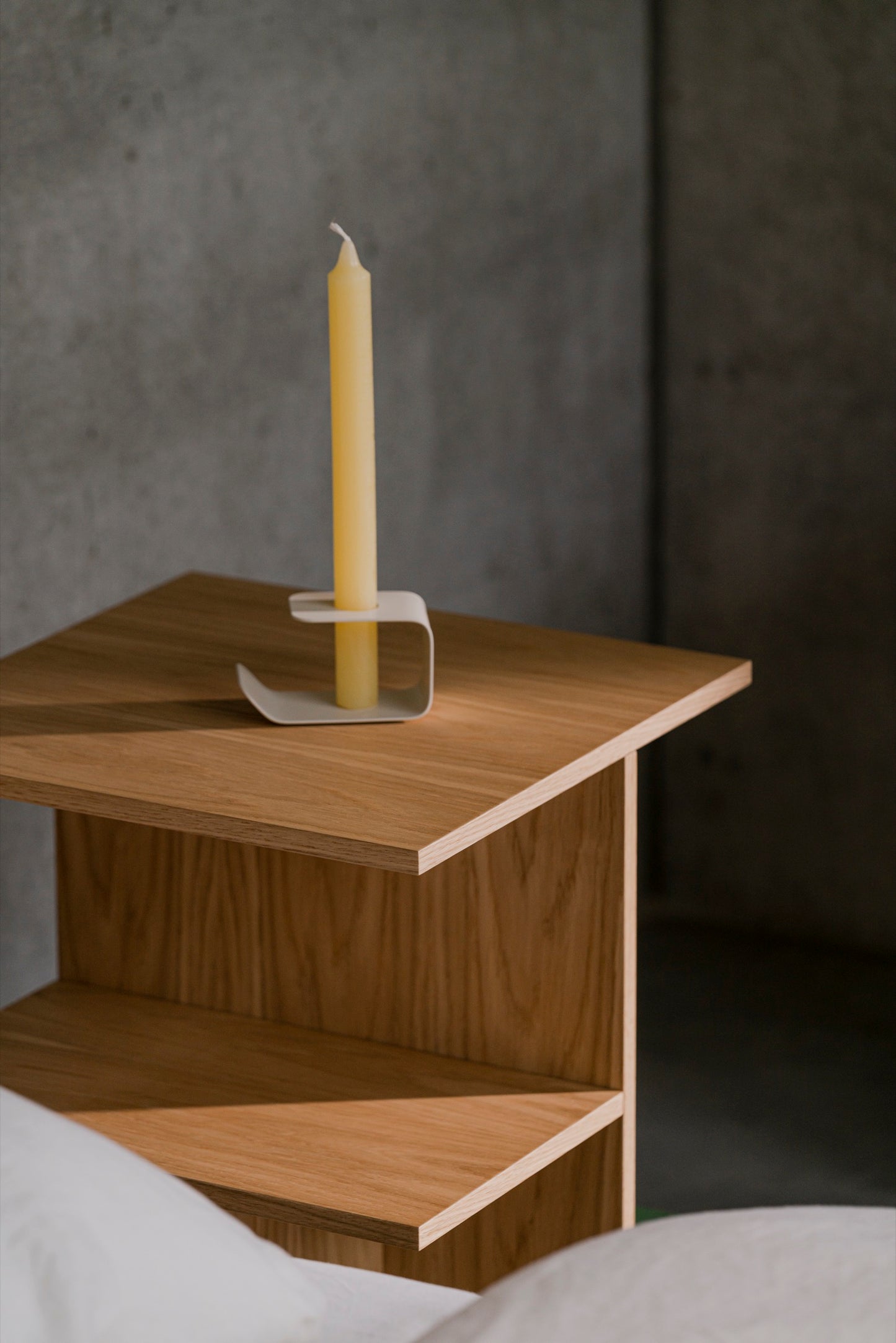Atik Bedside Table Oak