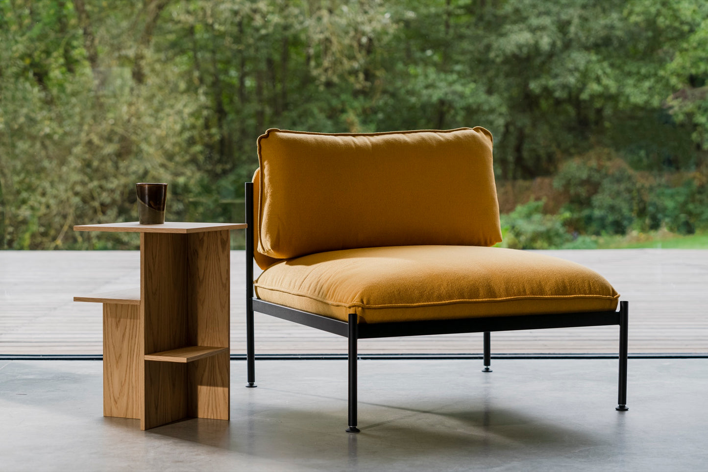 Atik Bedside Table Oak