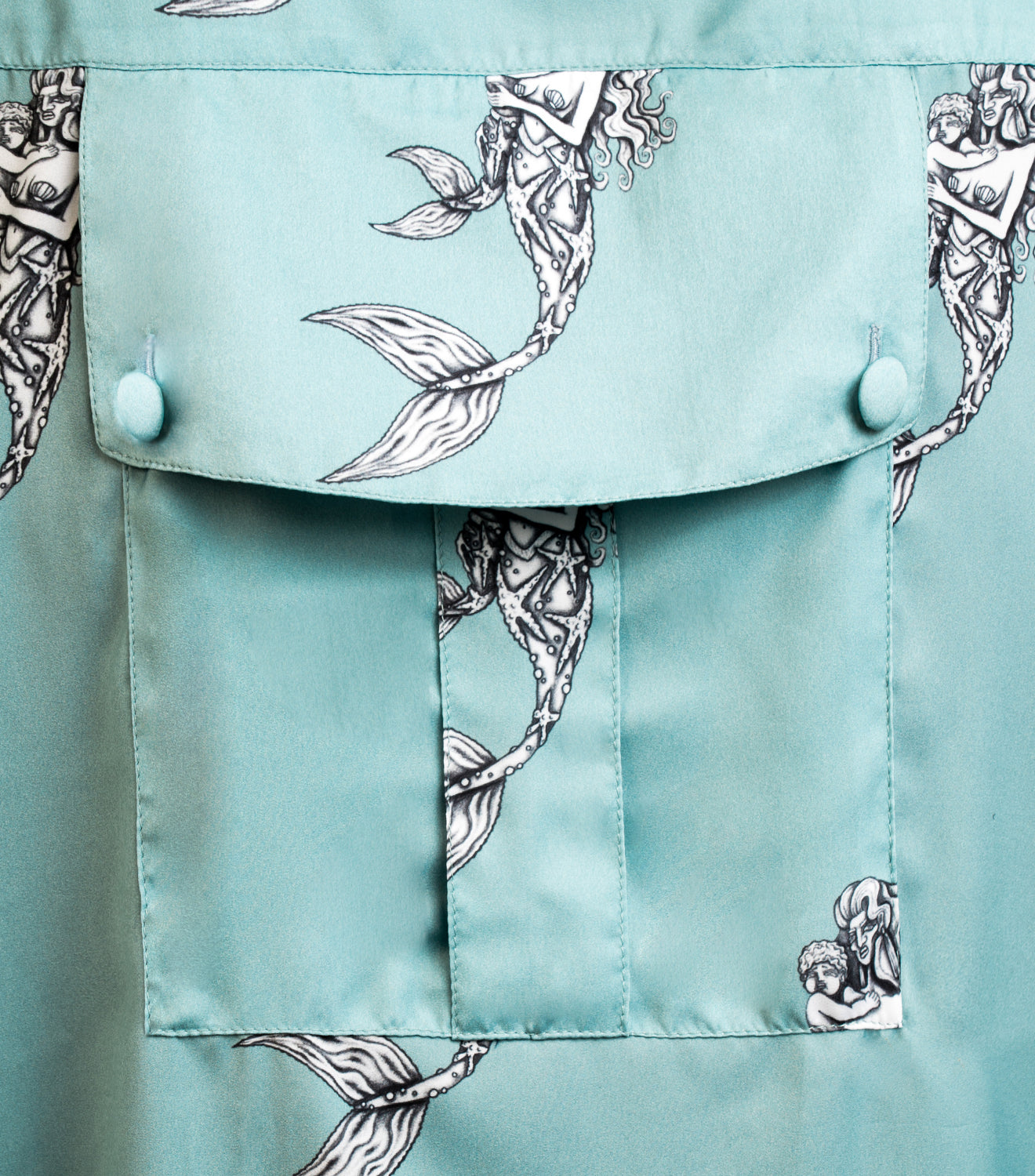 Printed Satin Shirt