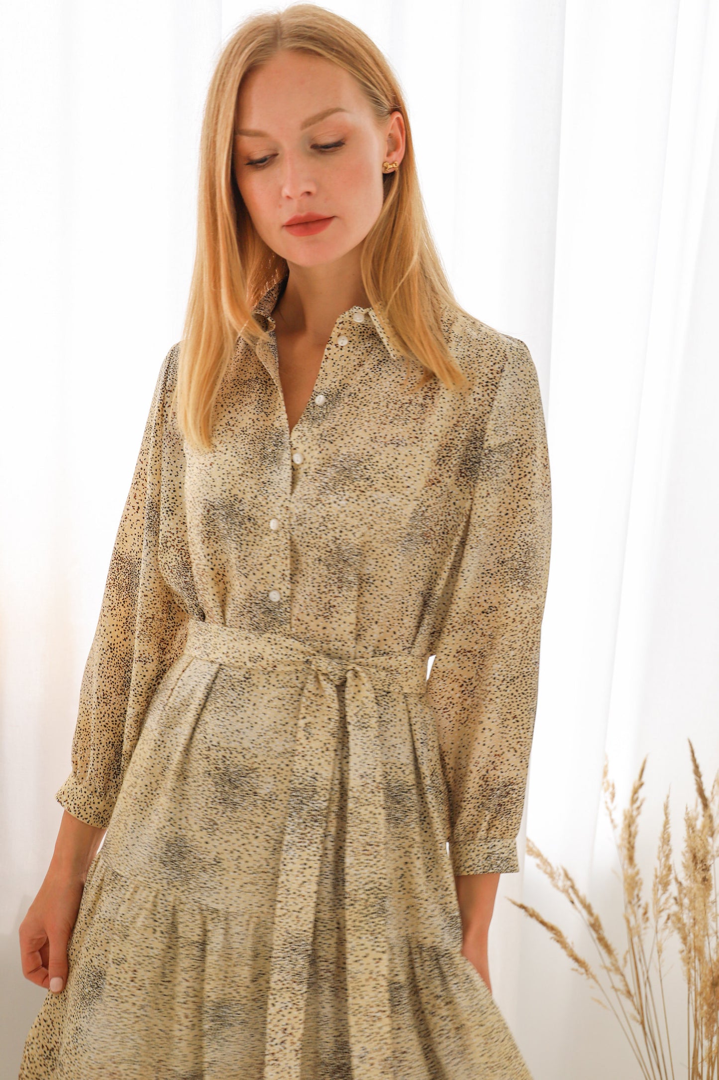 Silk Dress Sand Dune