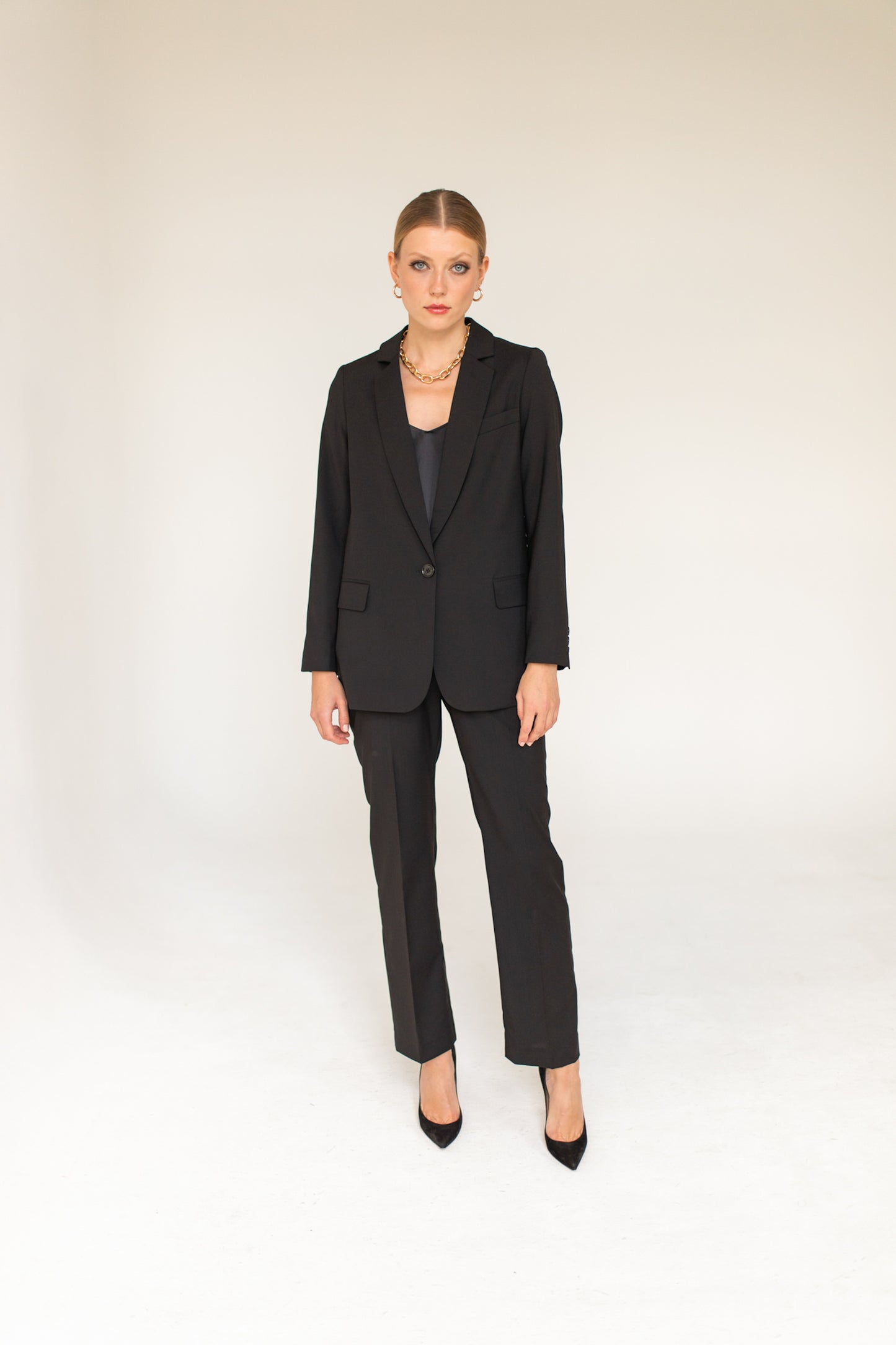 Vogue Wool Blazer - Black