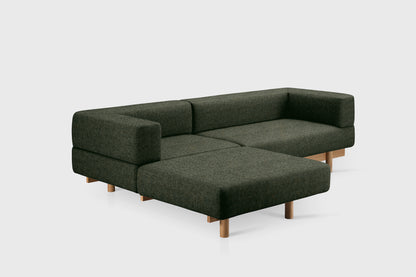 Alchemist Sofa with Chaise Longue - Recycled Wool - Decoma Granola