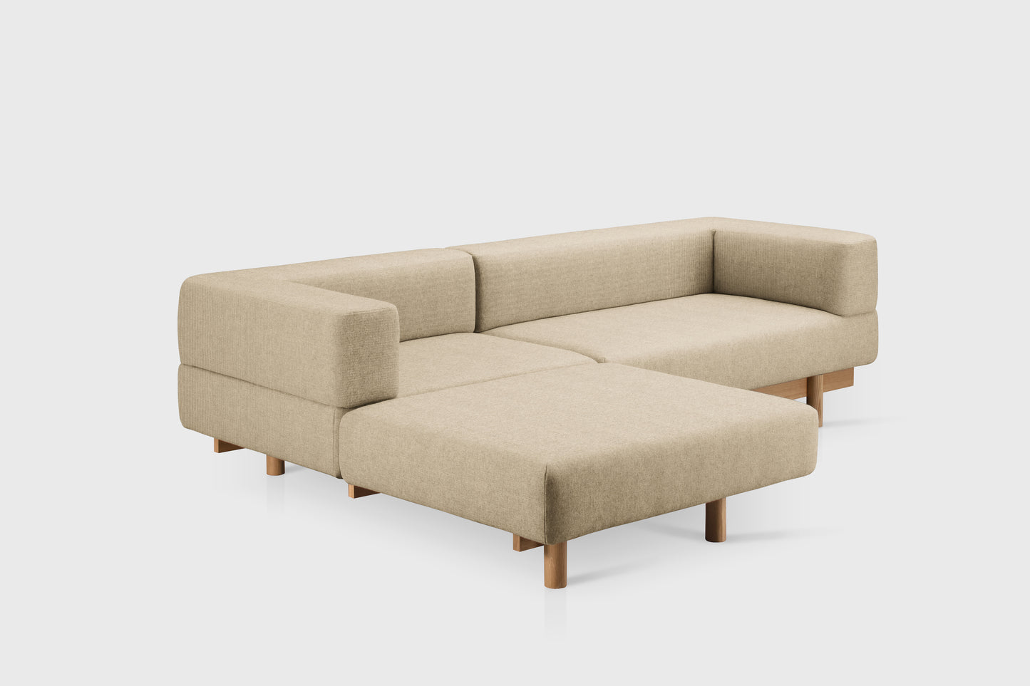 Alchemist Sofa with Chaise Longue - Wool - Camira