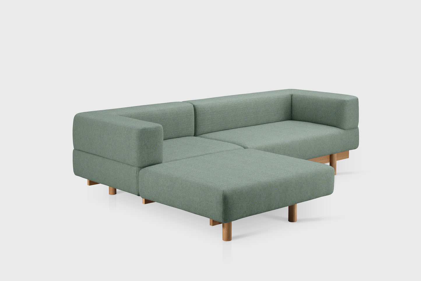 Alchemist Sofa with Chaise Longue - Wool - Camira