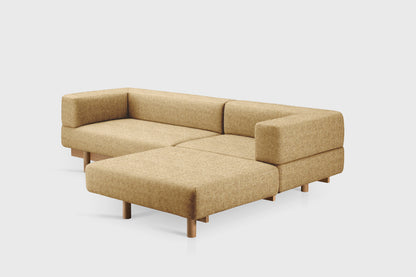 Alchemist Sofa with Chaise Longue - Recycled Wool - Decoma Granola