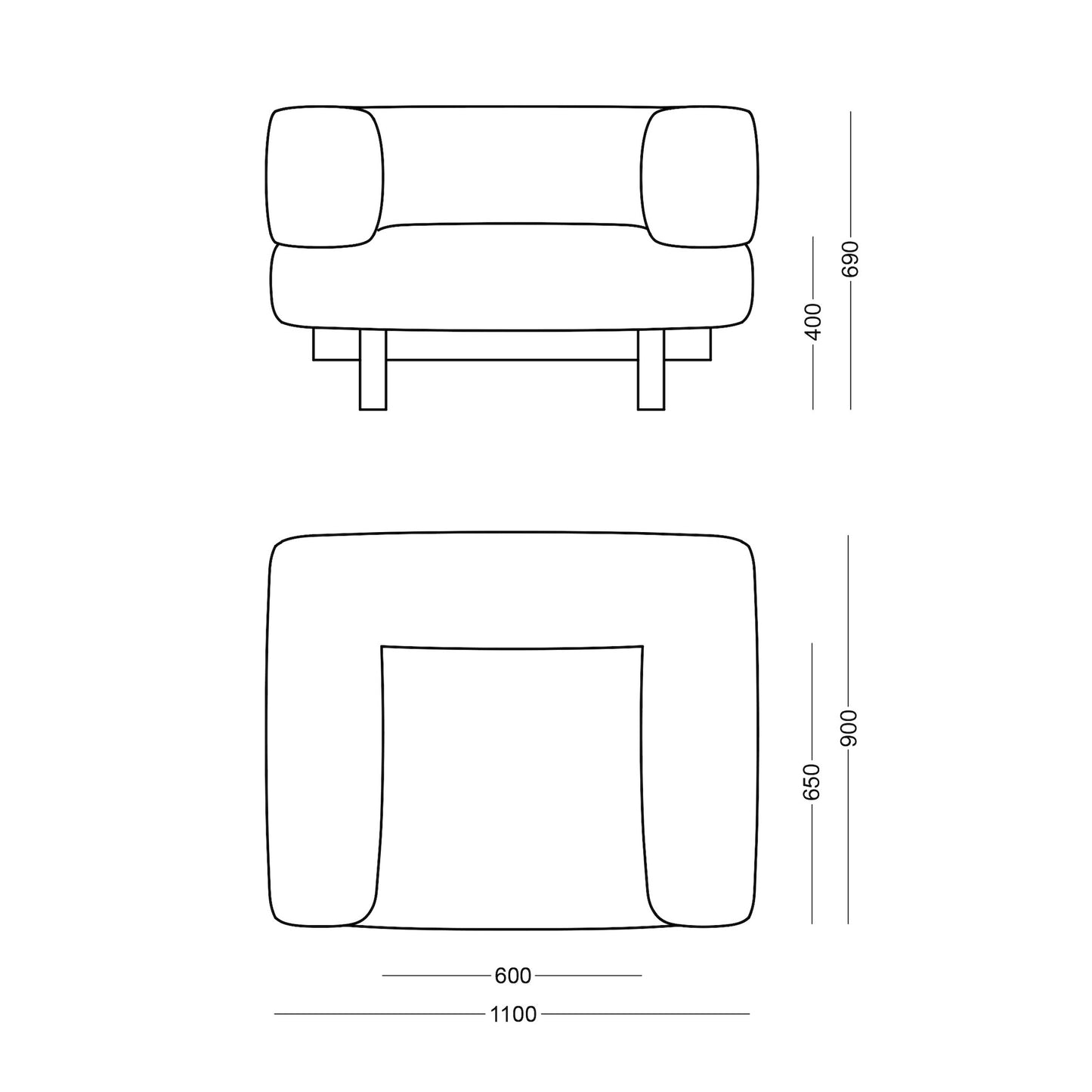 Alchemist Armchair - Recycled Wool - Decoma Granola