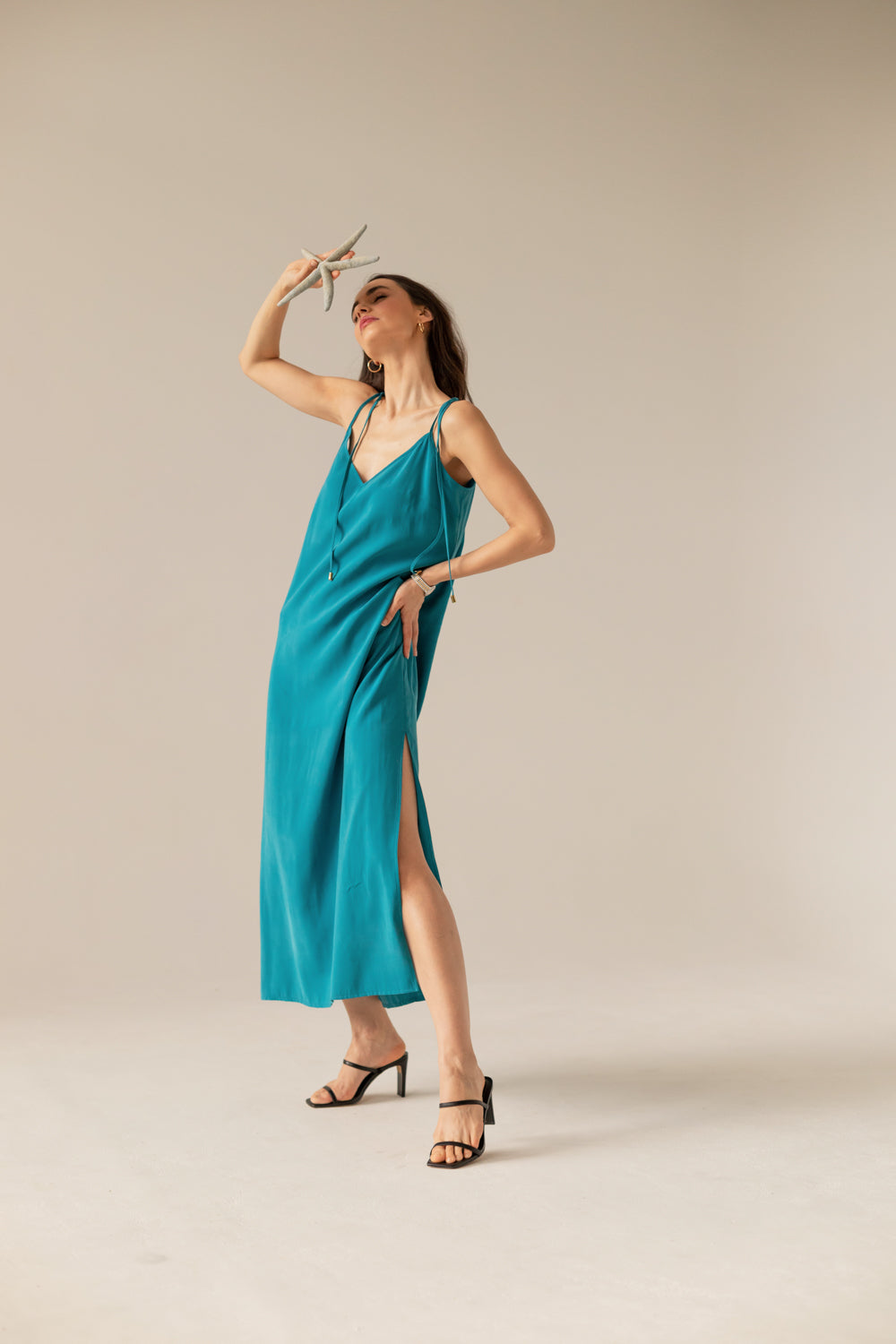 Aphrodite Maxi Dress - Turquoise