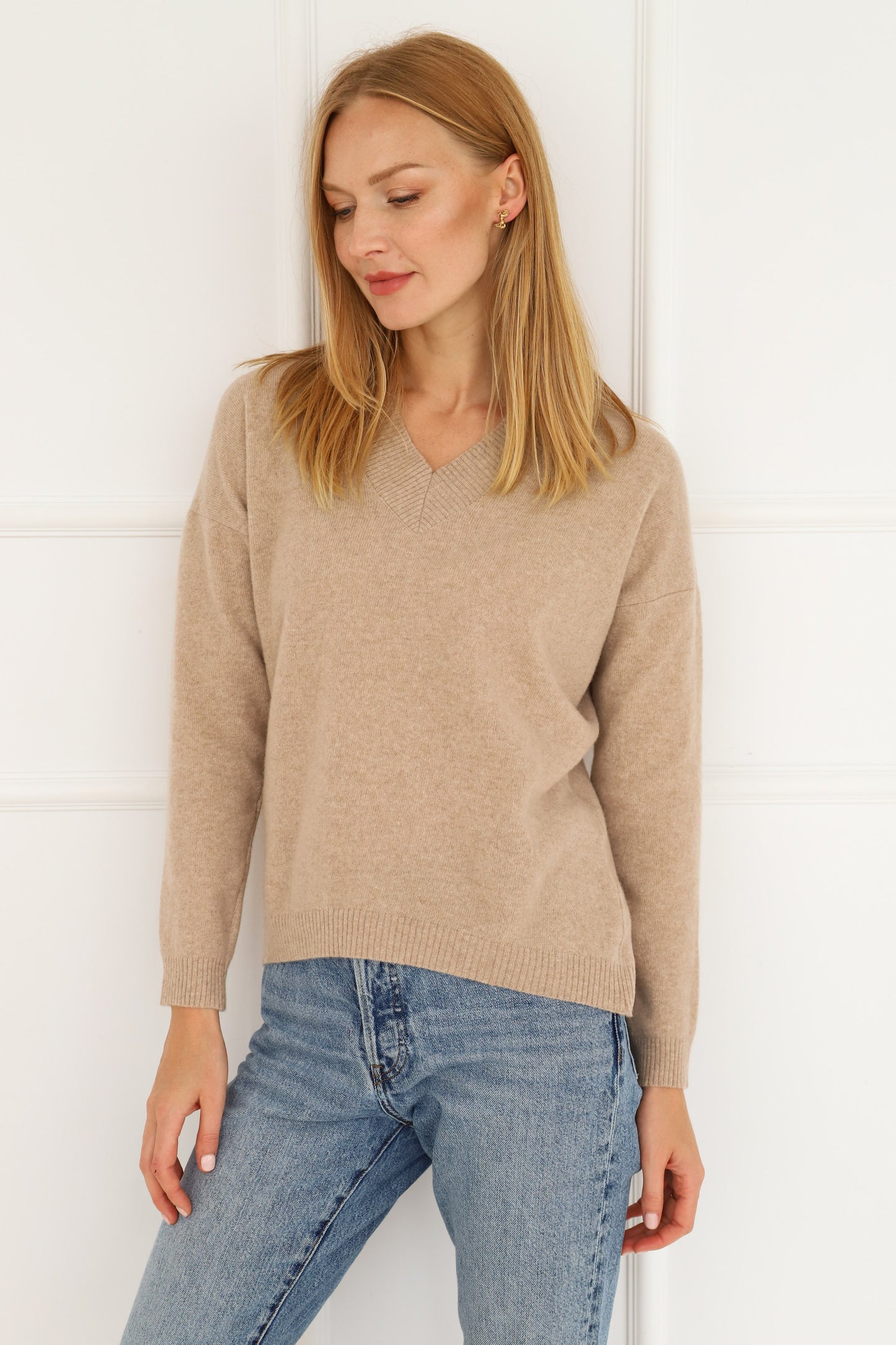 Cashmere Wool Sweater - Beige