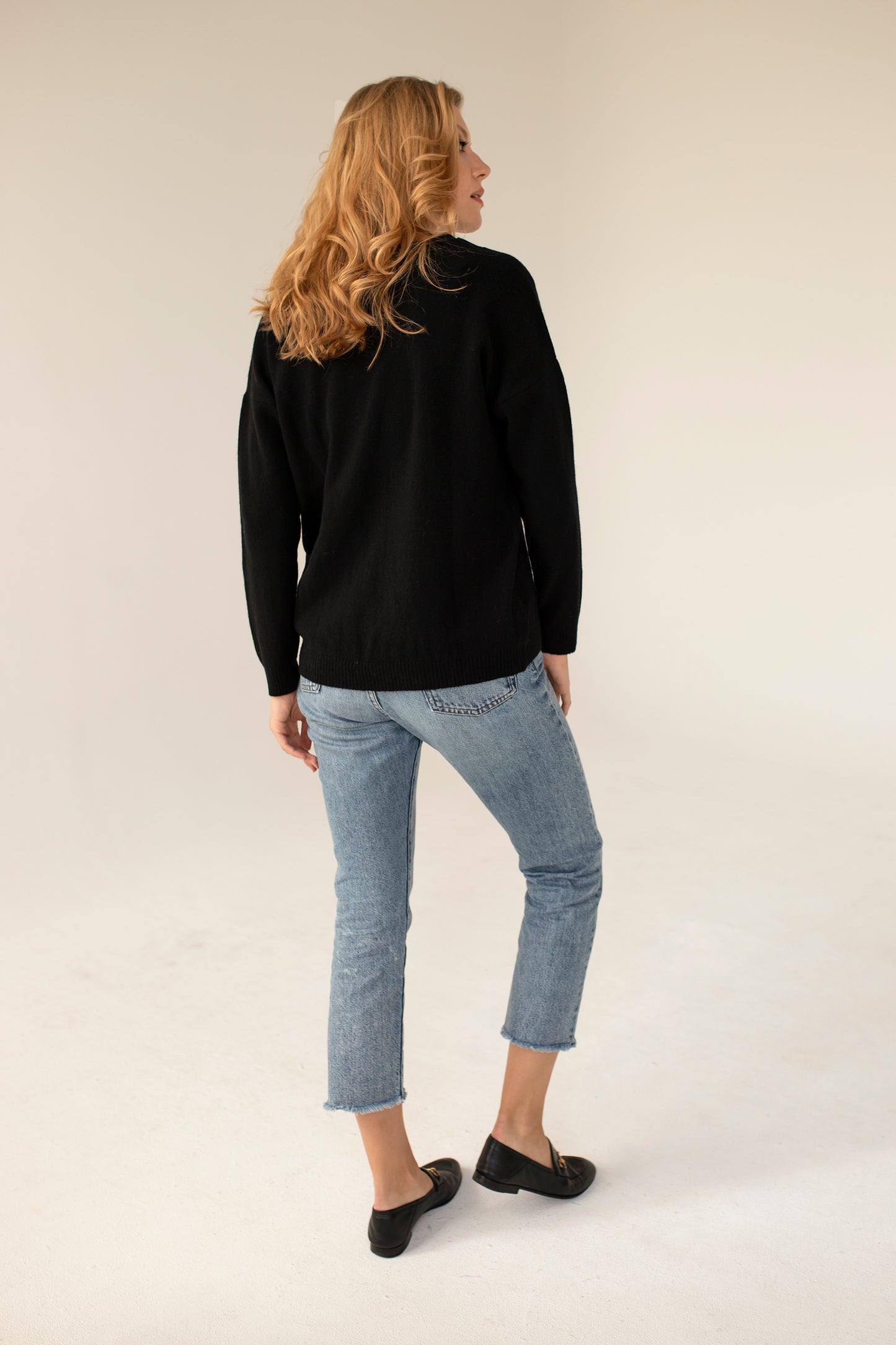 Cashmere Wool Sweater - Black