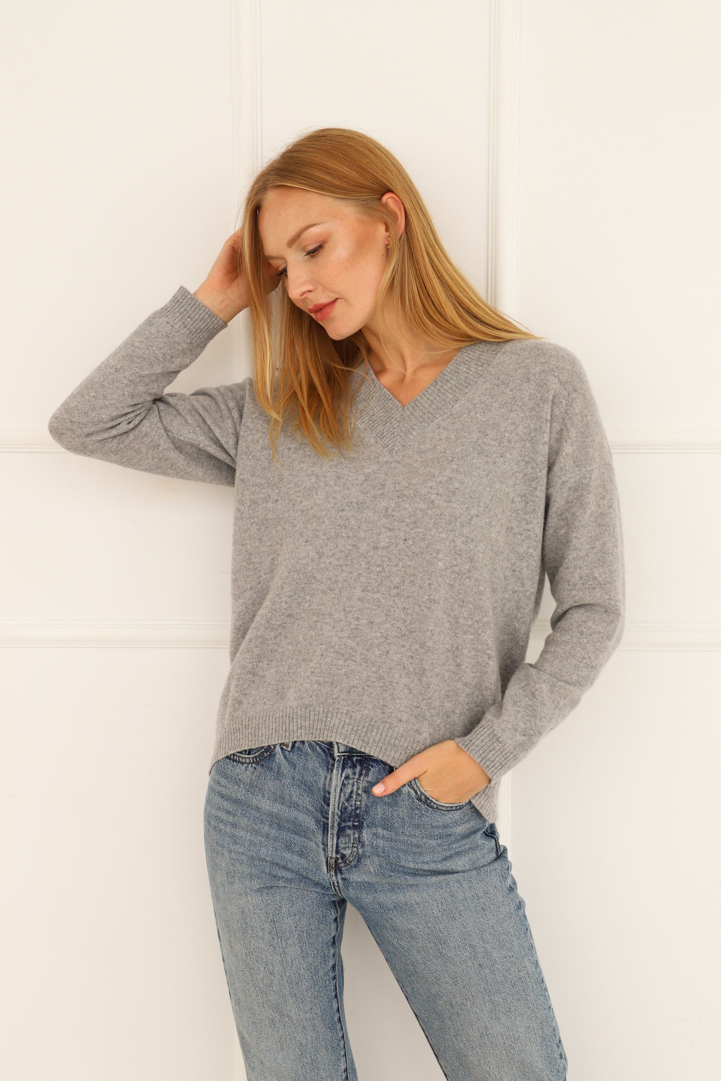 Cashmere Wool Sweater - Grey
