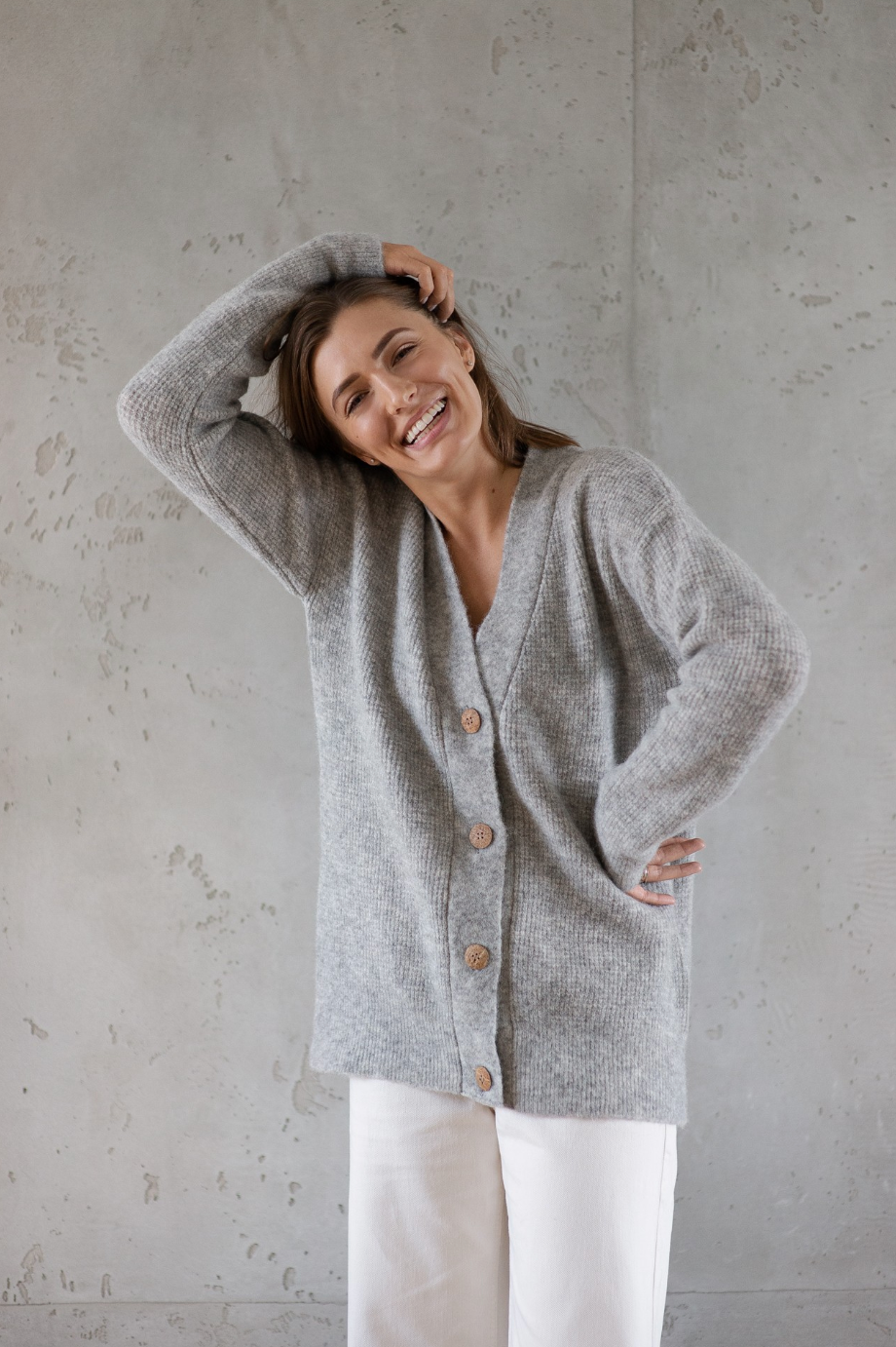 Corn Wool Sweater - Grey