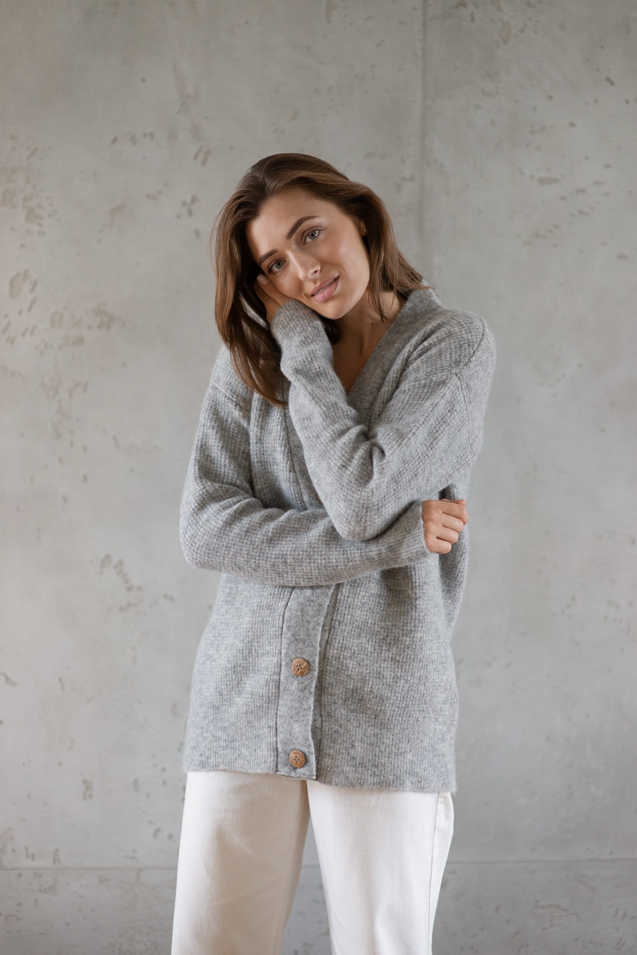 Corn Wool Sweater - Grey