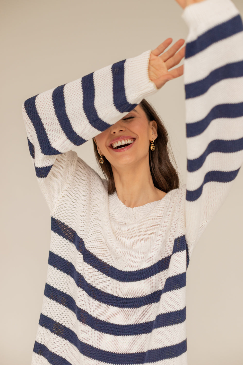 Honfleur Cashmere Sweater - Striped