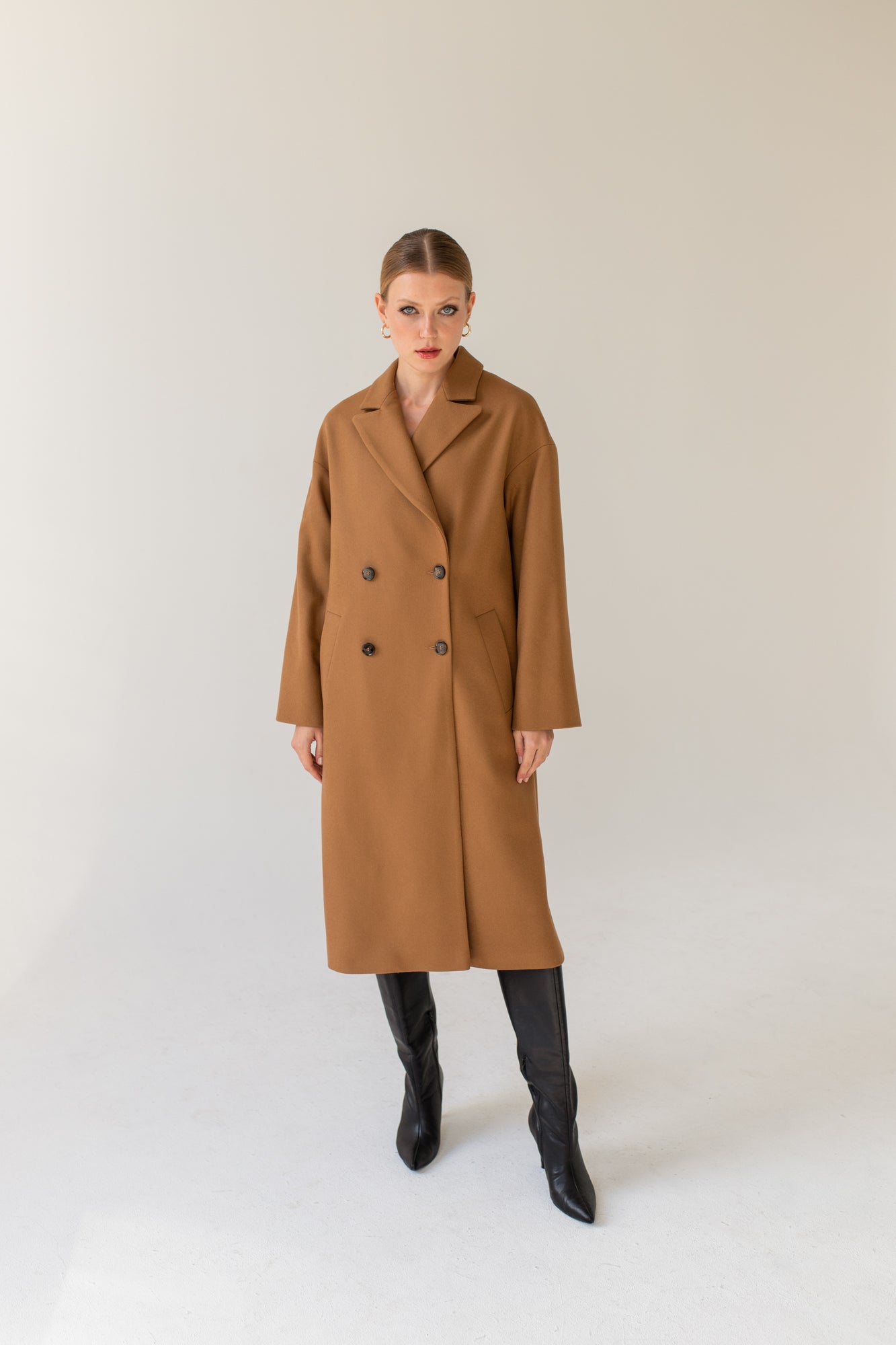 Caramel-double-breasted-cashmere-wool-coat