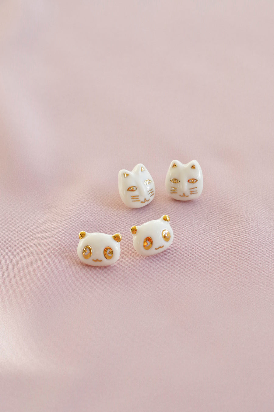 Lucky Panda Stud Earrings