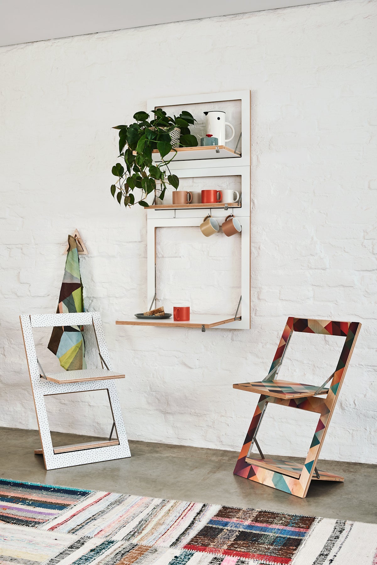 Fläpps Folding Chair – Op Art Circle