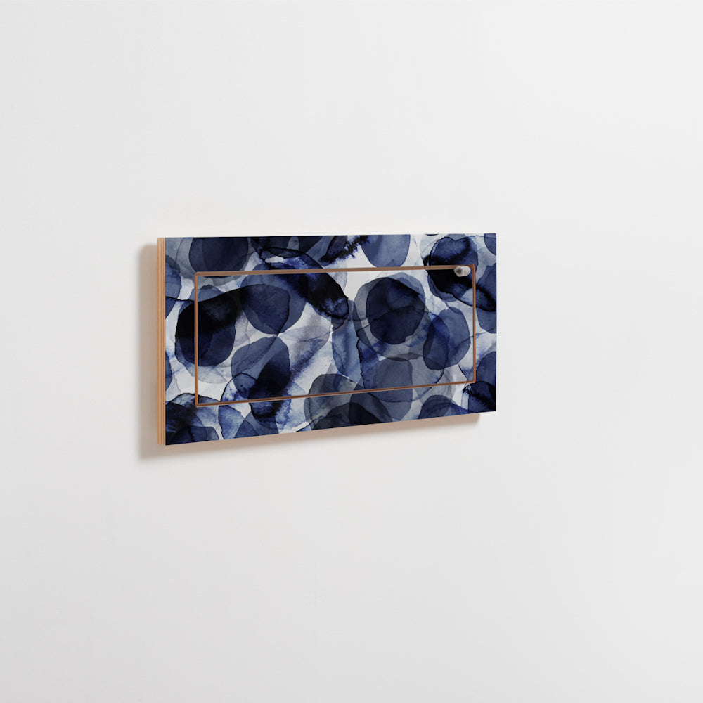 Fläpps Shelf 60×27 – Bubbles Indigo – Pattern Studio