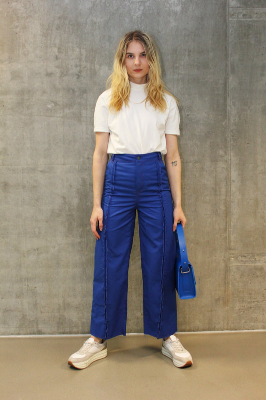 Blue Panel Pants