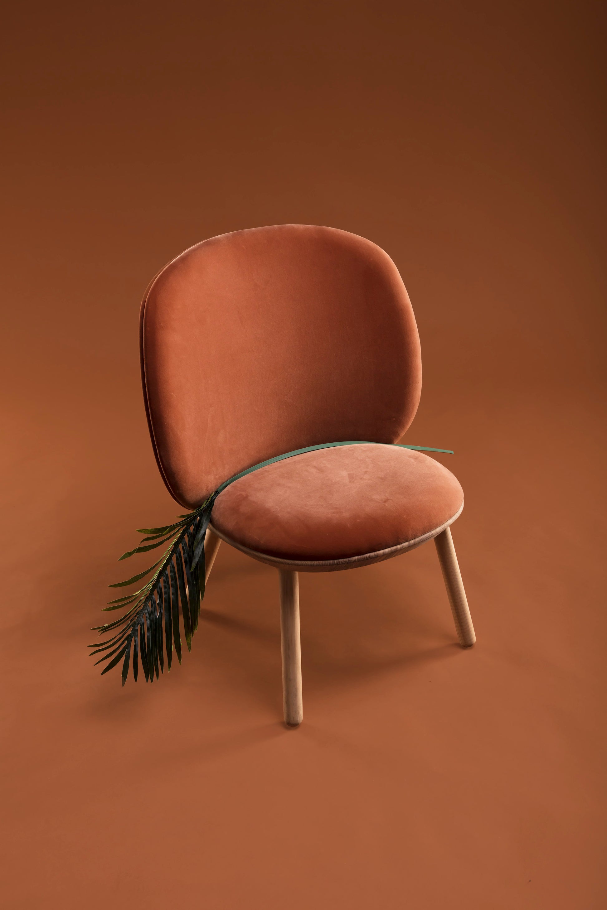 Terracotta Naïve Low Velour Chair