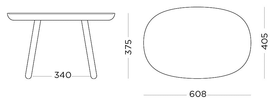 Naïve Side Table Rectangular L610