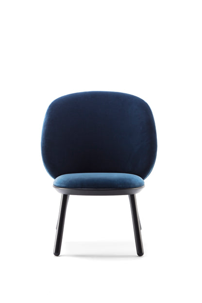 Blue Naïve Low Velour Accent Chair
